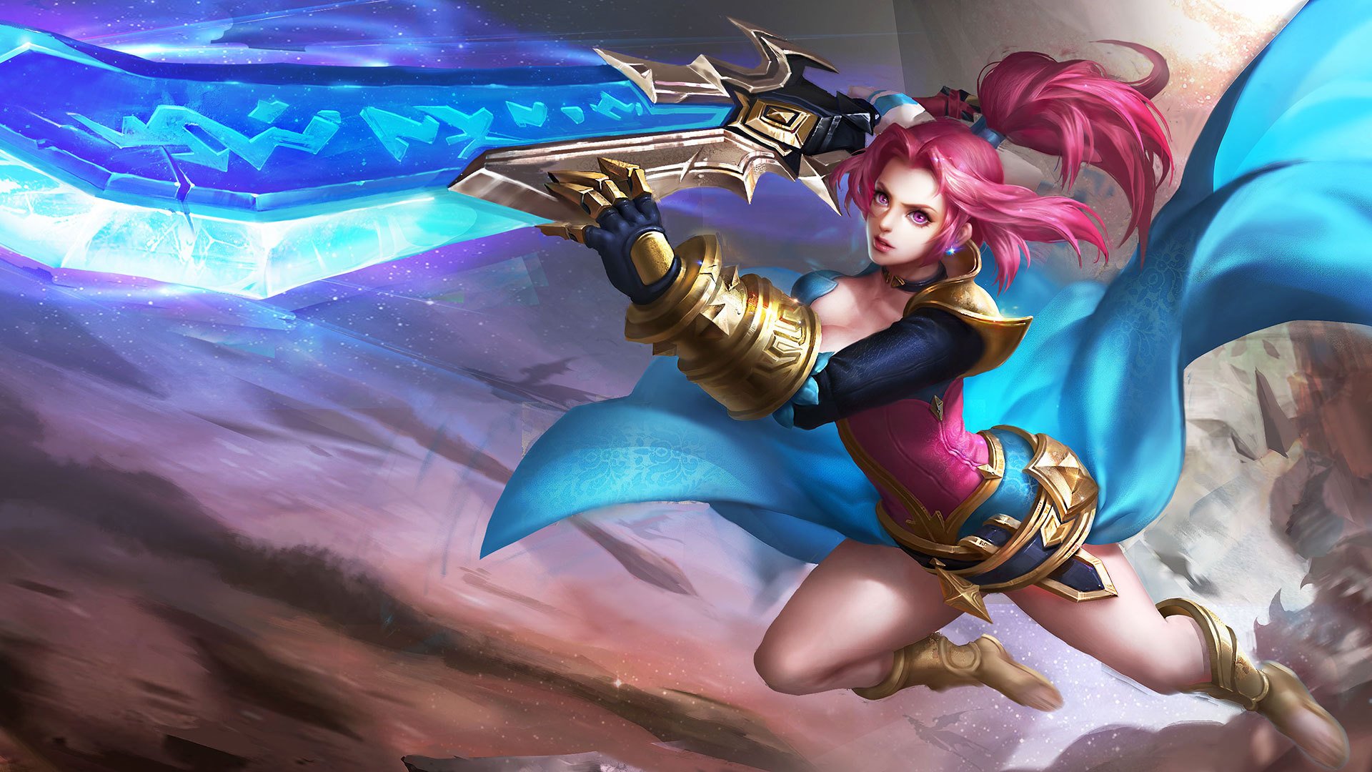 王者荣耀,花木兰,剑舞者