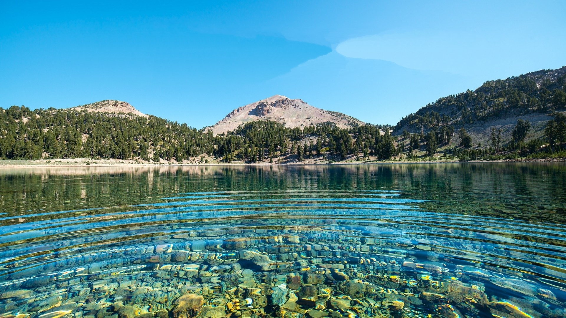 自然风光,湖水,涟漪