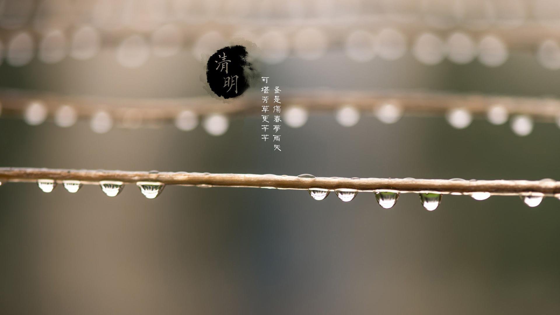 清明,水珠