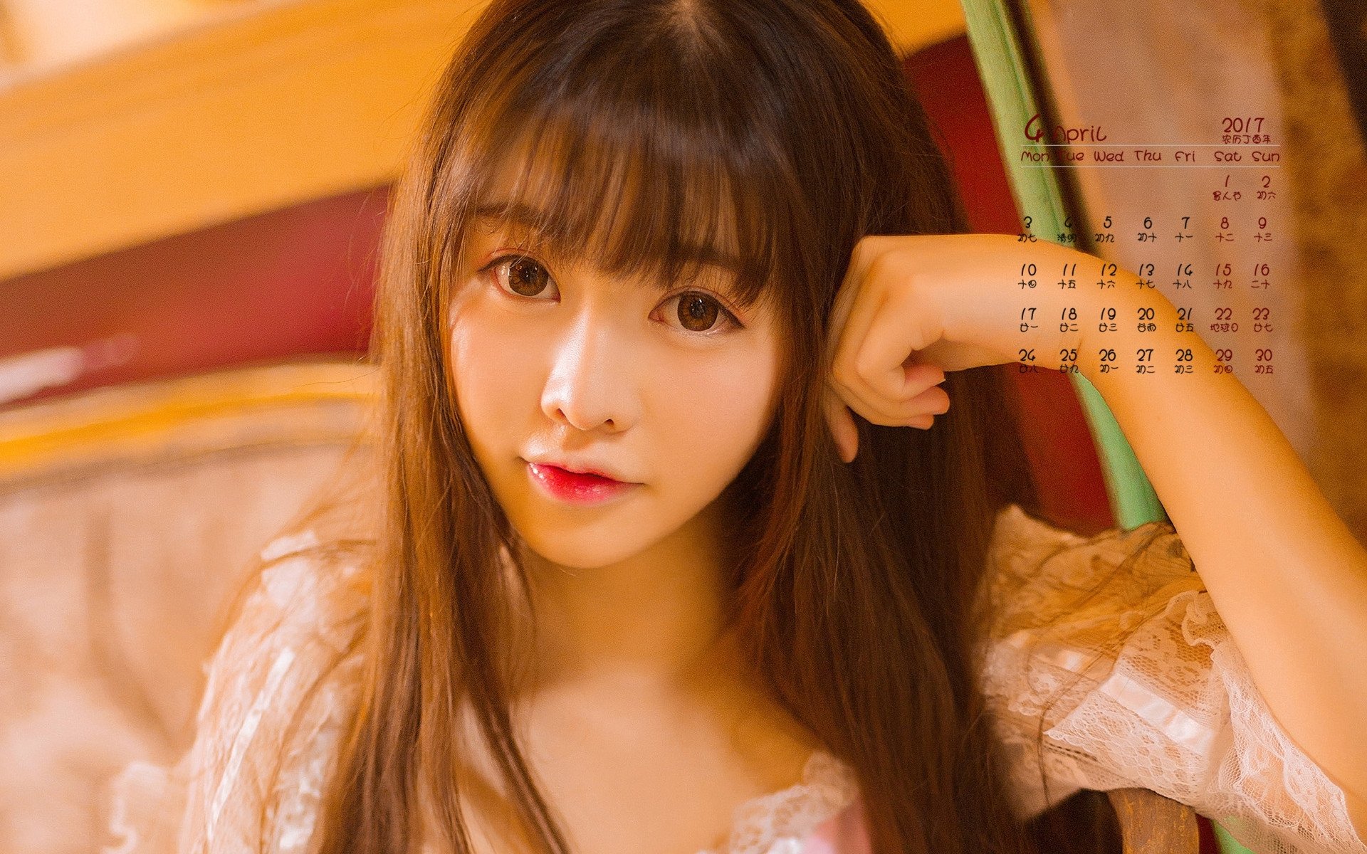 2017年4月,美女,清纯