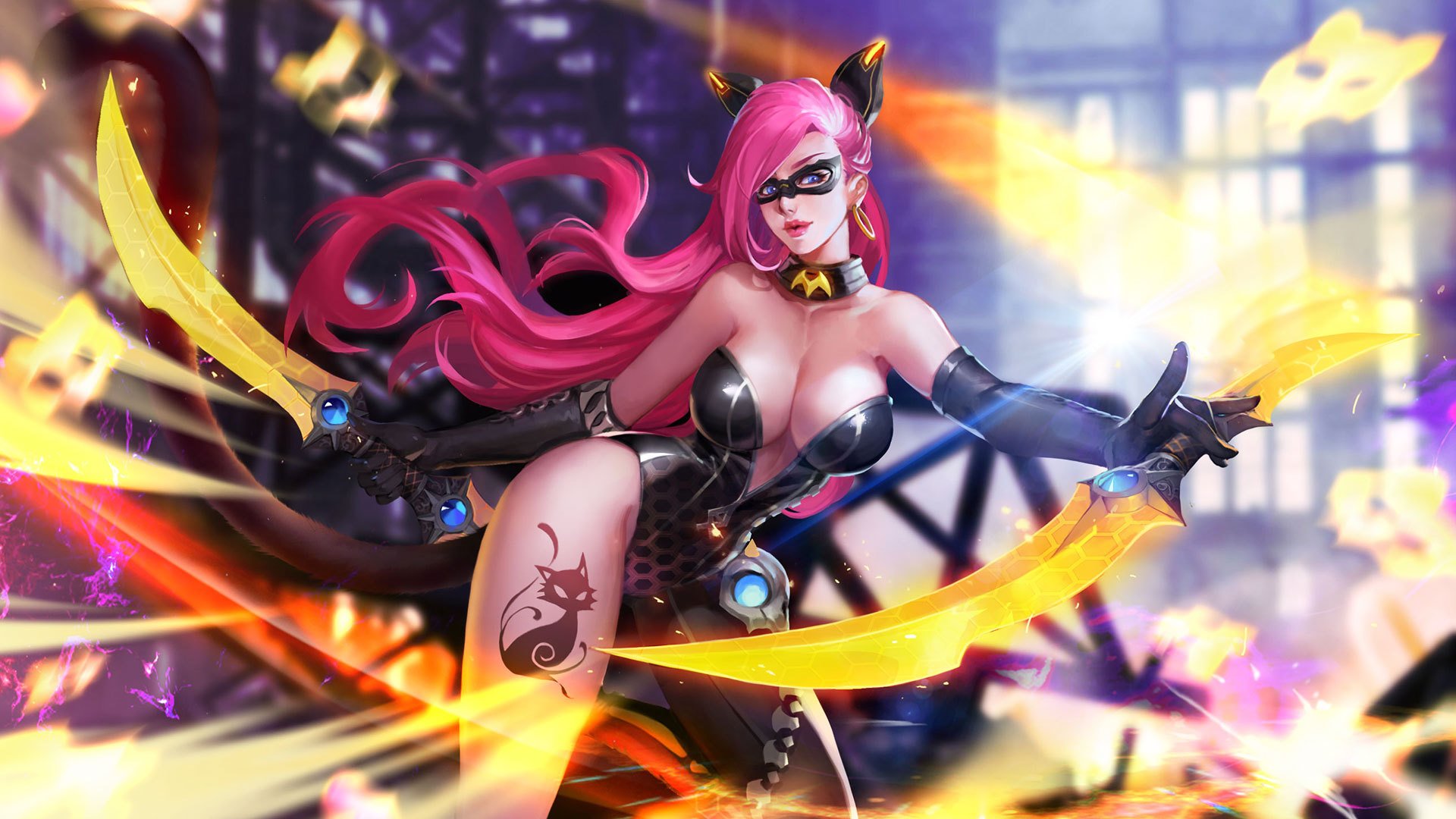 王者荣耀,荆轲,暗夜猫娘