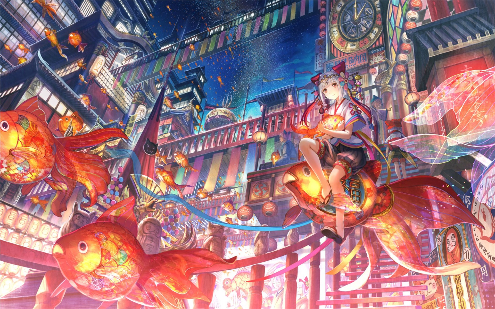 藤原金鱼,少女,梦幻