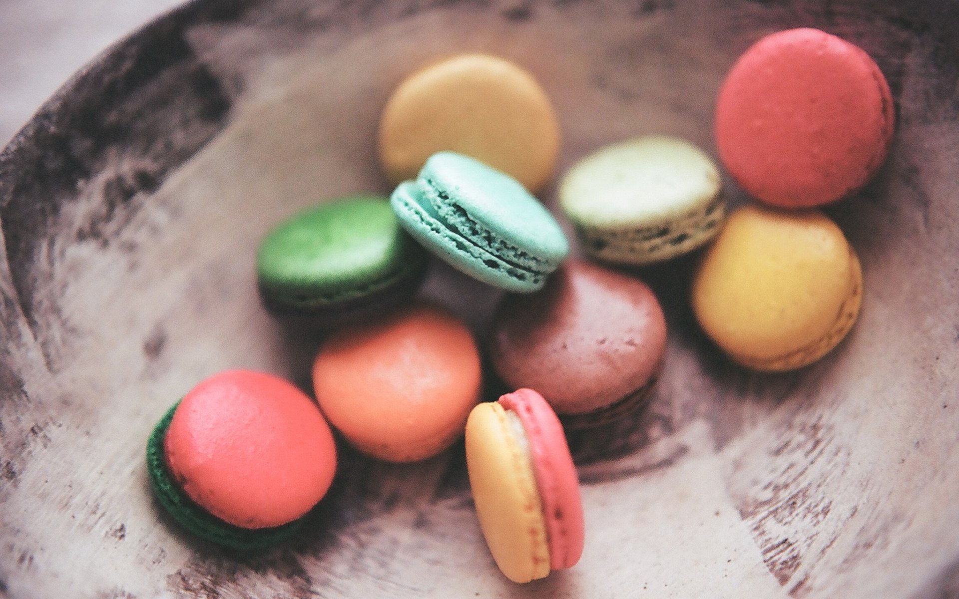 美食,马卡龙,彩色