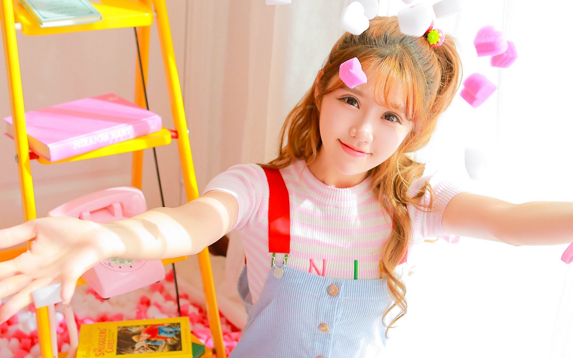 清纯,梦幻少女,唯美粉色