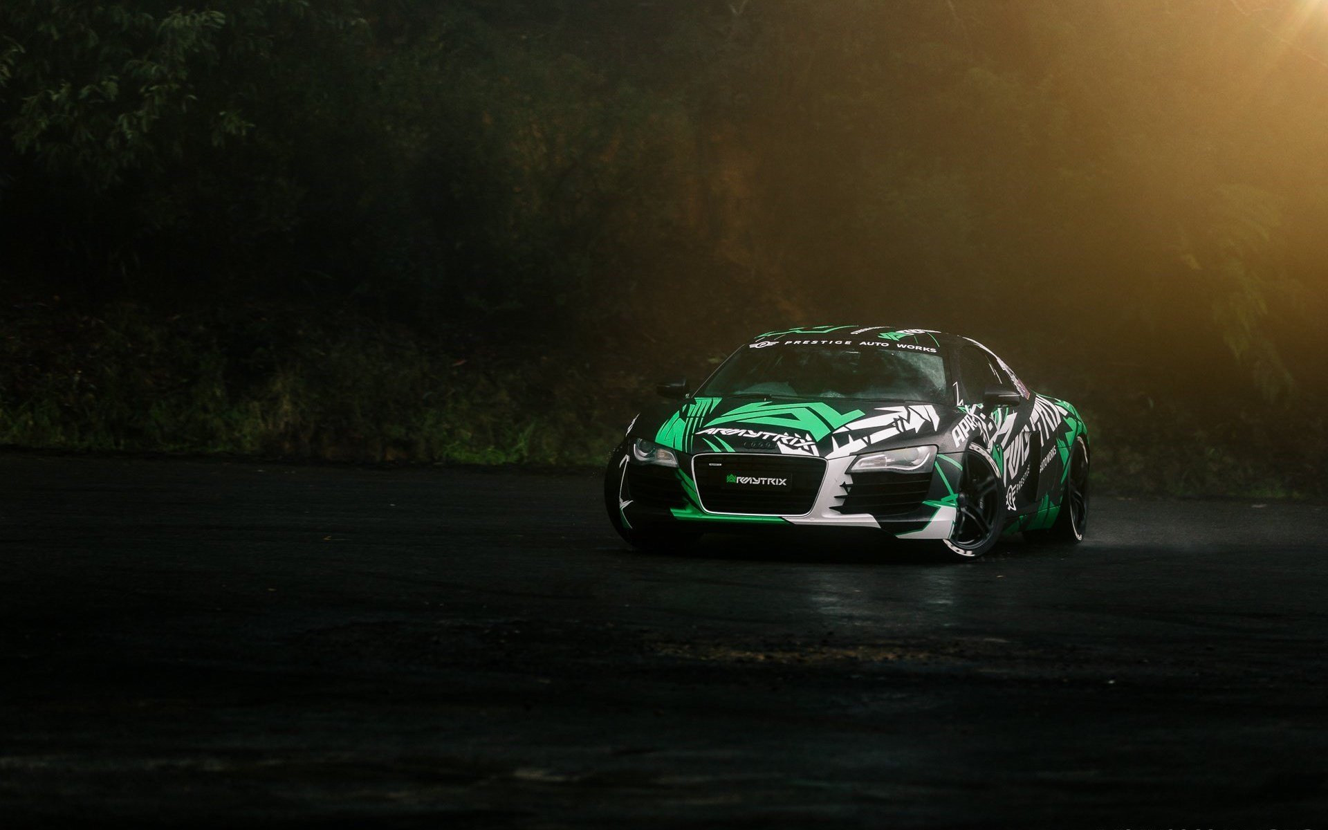 奥迪,R8,超级跑车,车身涂鸦