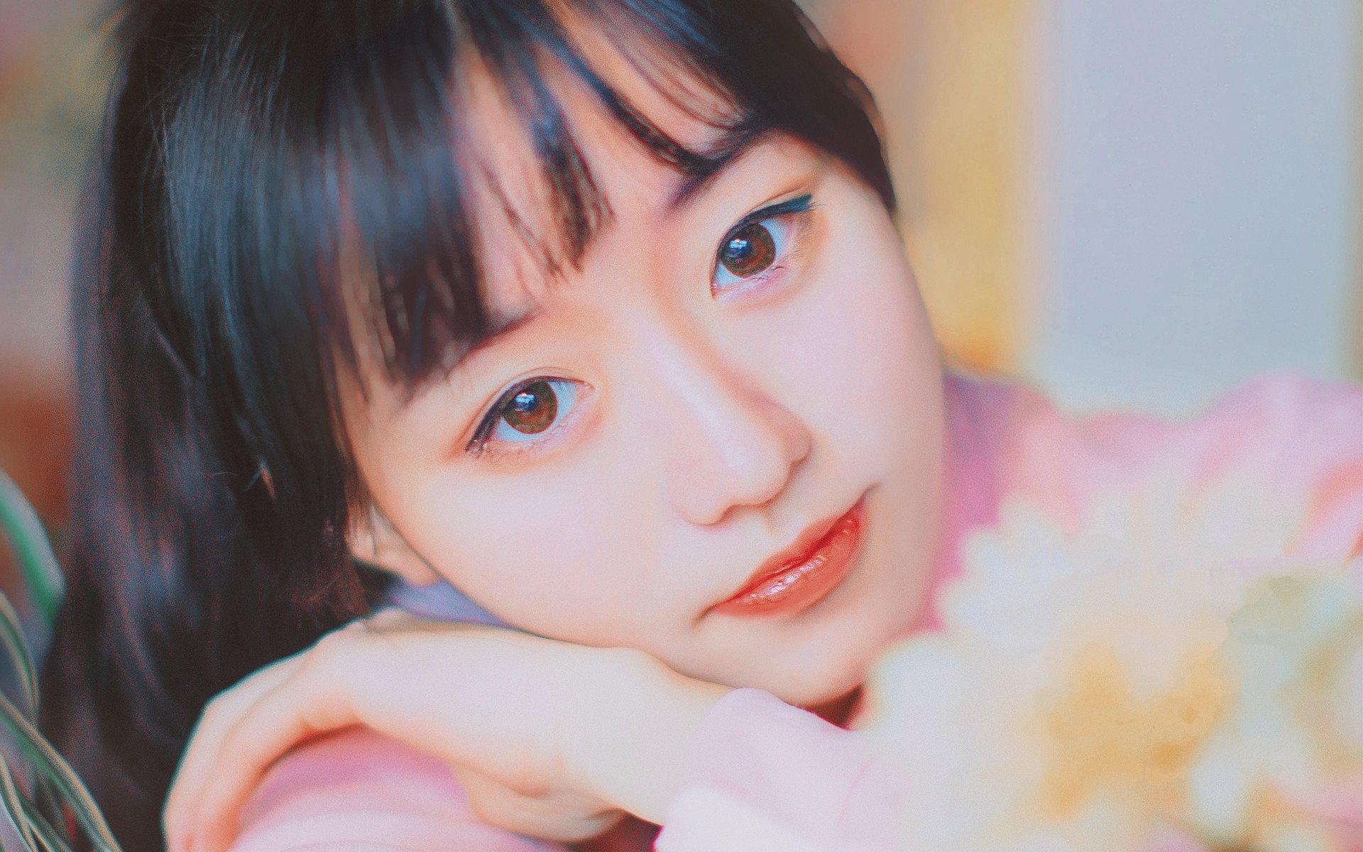 清纯,唯美,日系,马尾