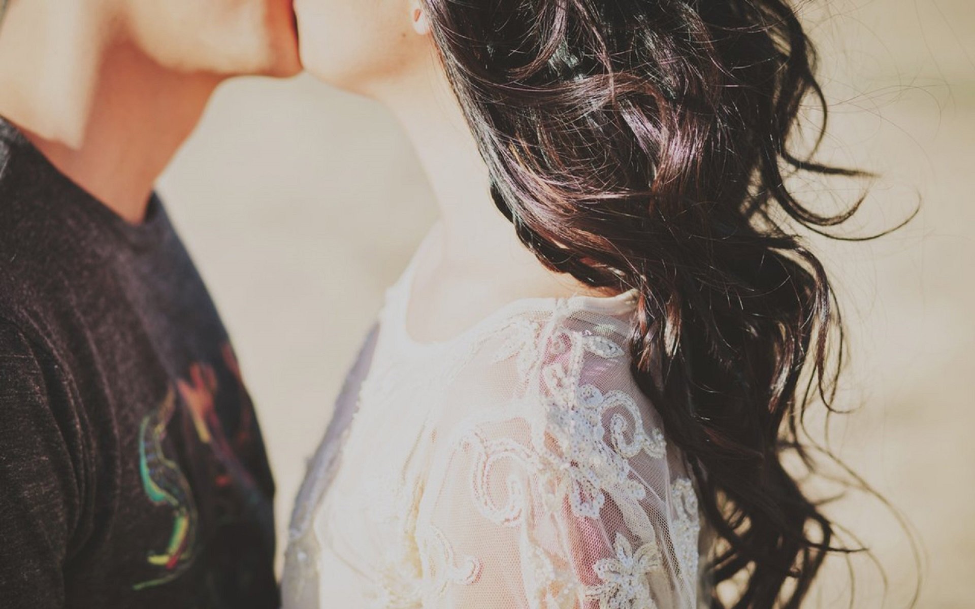 唯美温馨,情侣,接吻