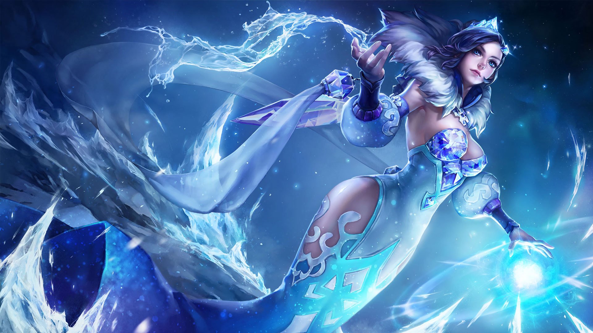 王者荣耀,甄姬,冰雪圆舞曲