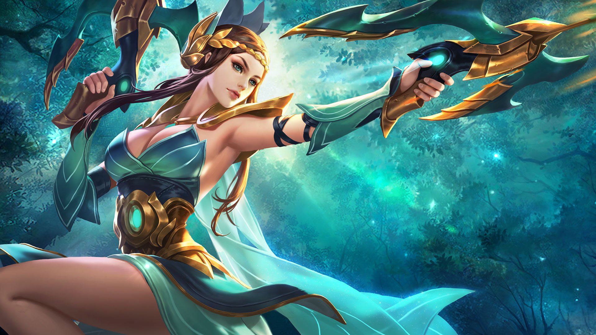 王者荣耀,虞姬,森之风灵