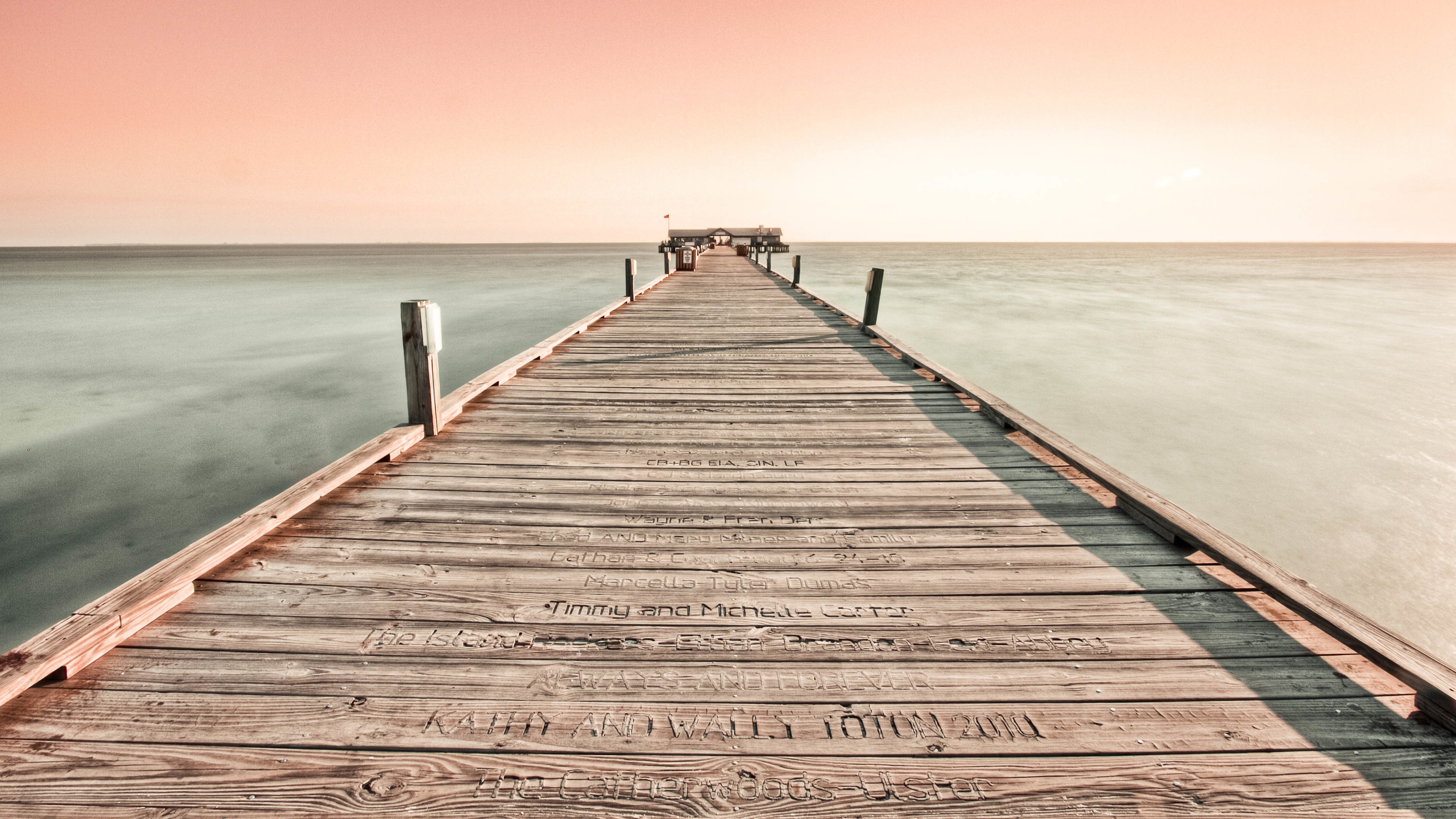 大海,木桥,英文