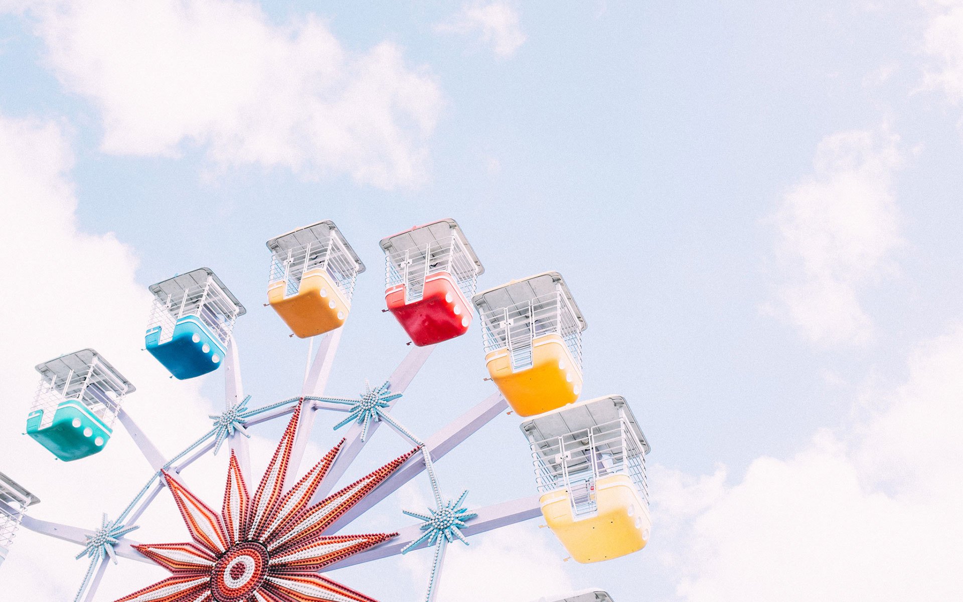 静物写真,摩天轮,蓝天白云