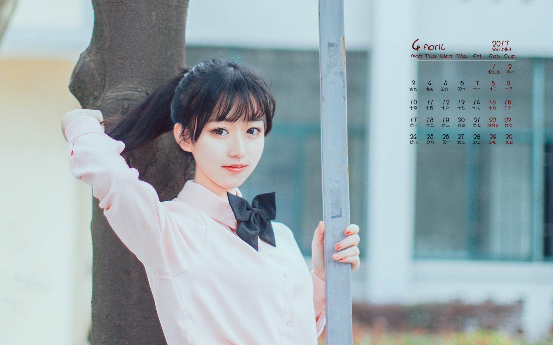 2017年4月,清纯,校园,美女