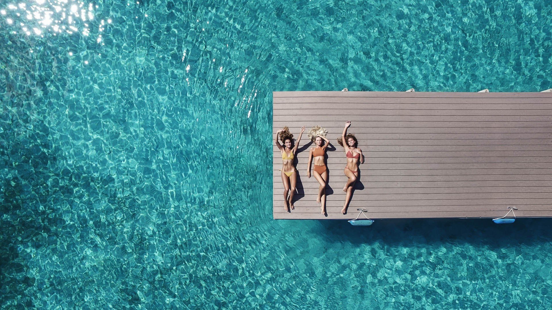 趣味,泳池,美女