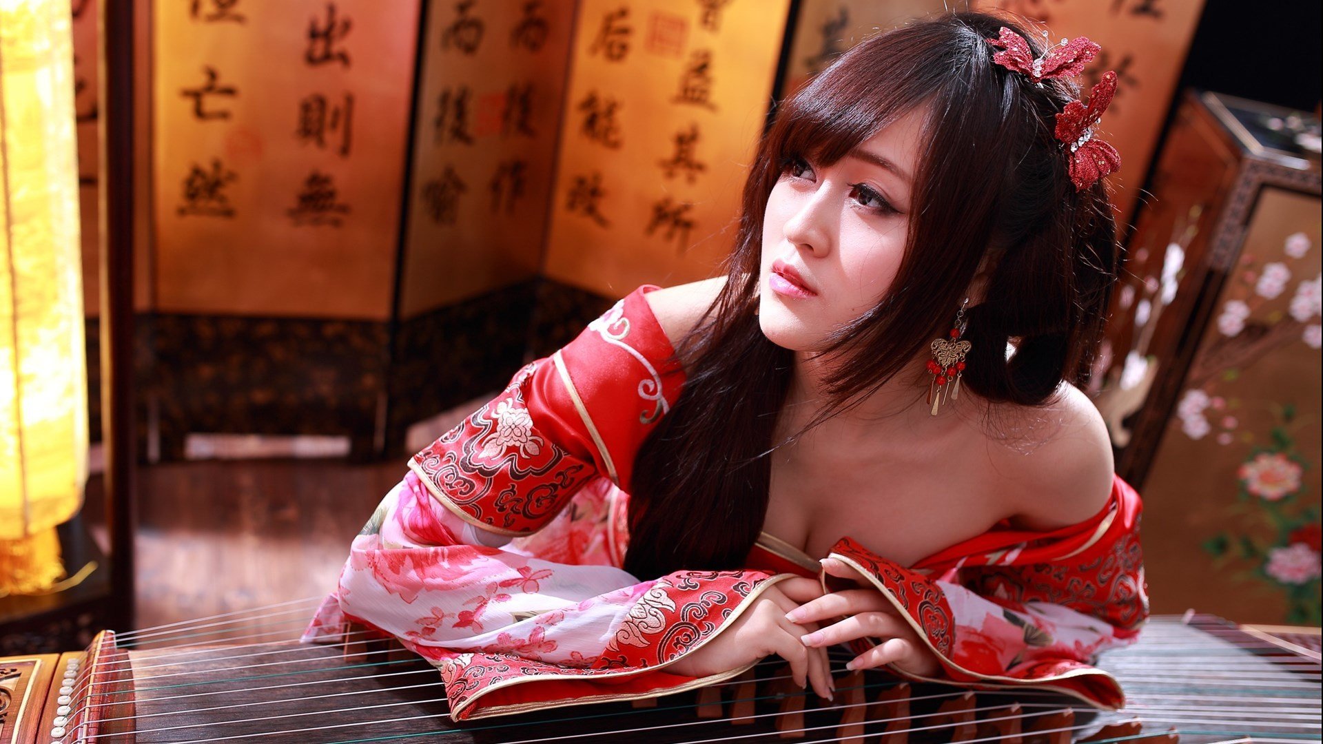 文艺古风,红衣,古筝