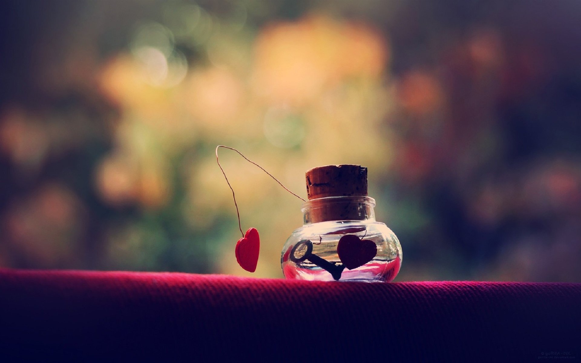 心动创意,爱心,玻璃瓶