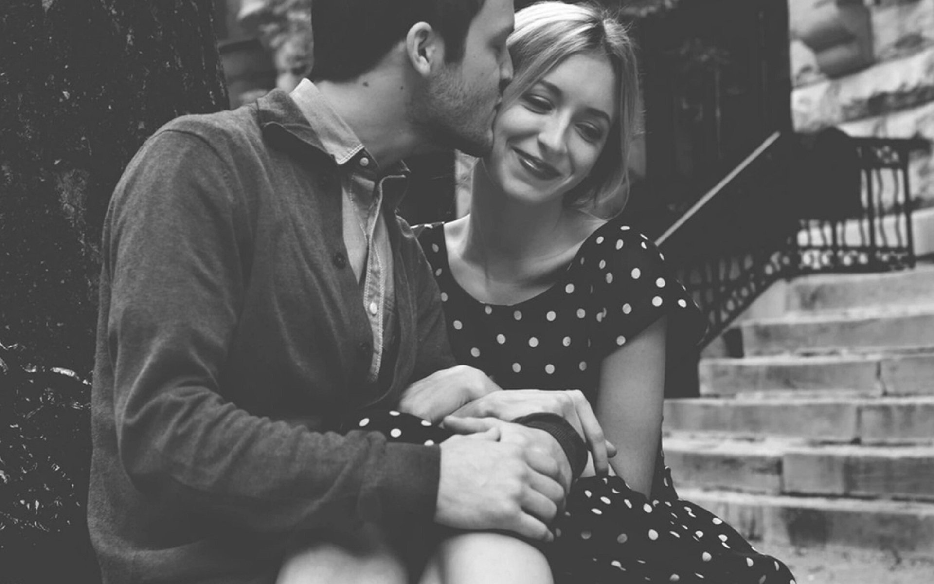 唯美温馨,情侣,亲吻