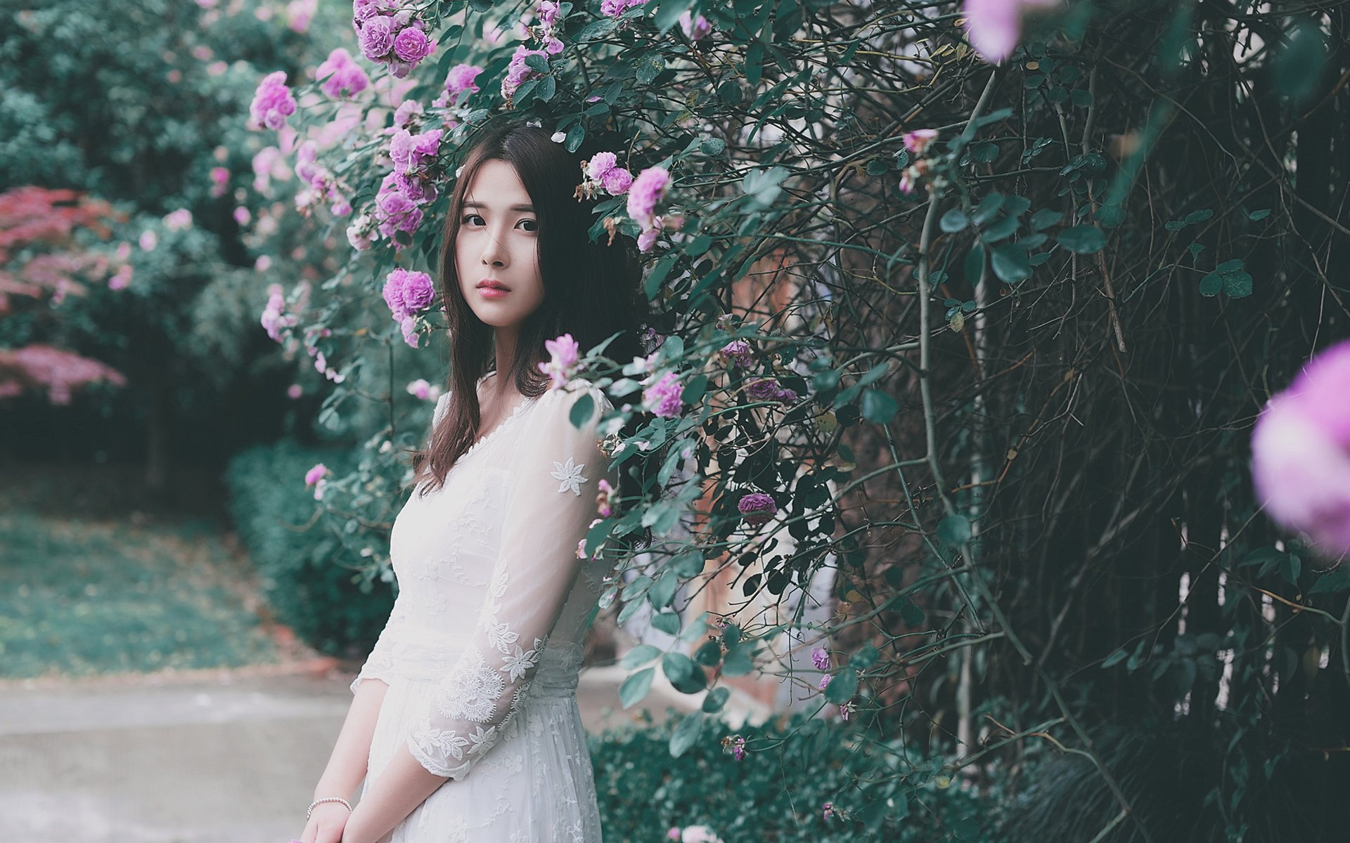文艺古风,唯美,伤感,花丛