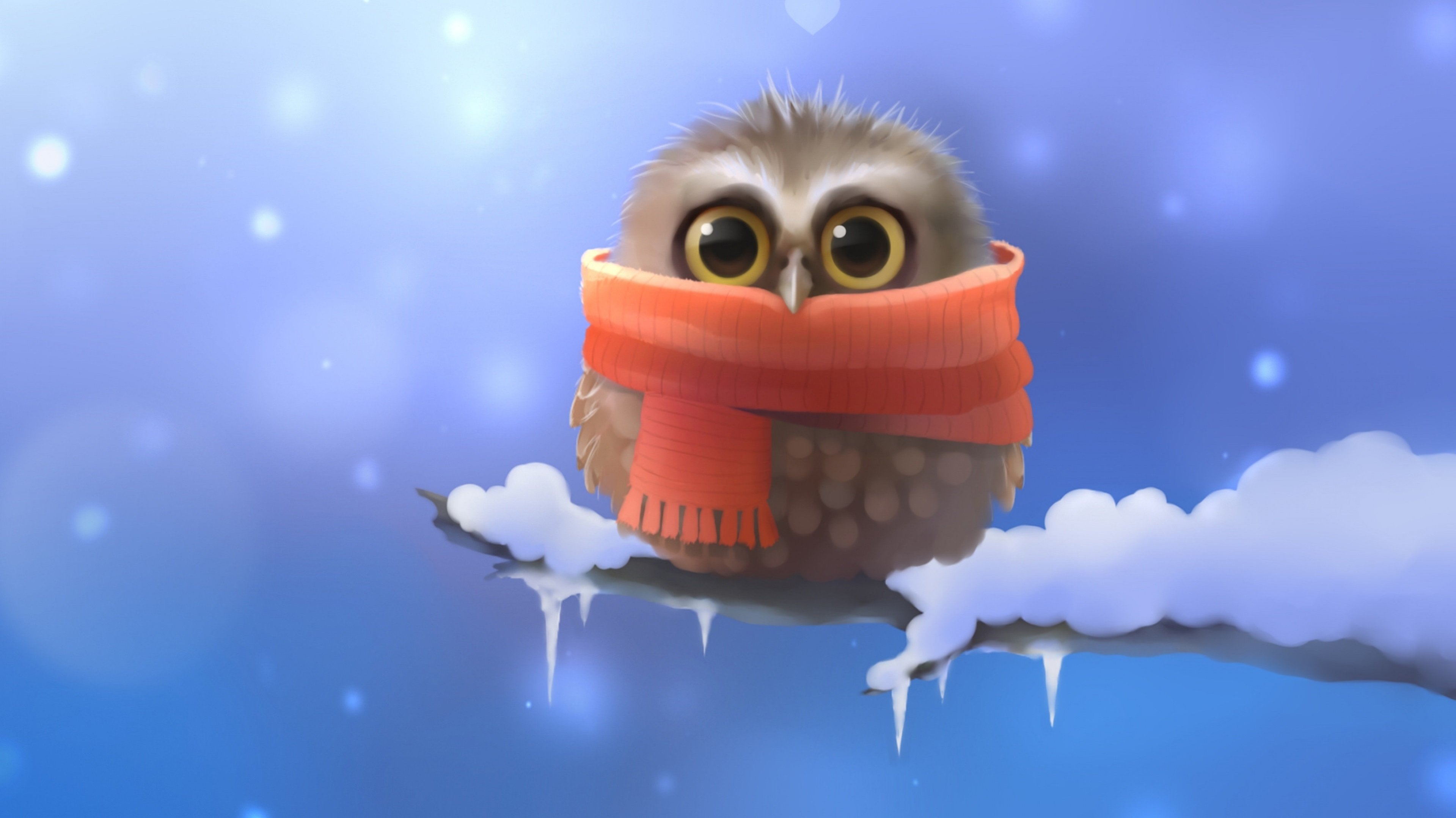 手绘,猫头鹰,可爱