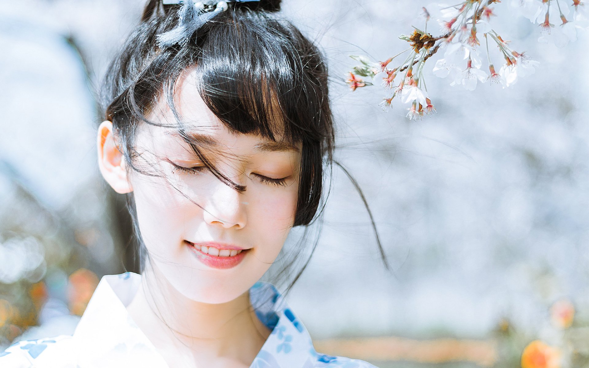 文艺古风,唯美,和服,日系,樱花