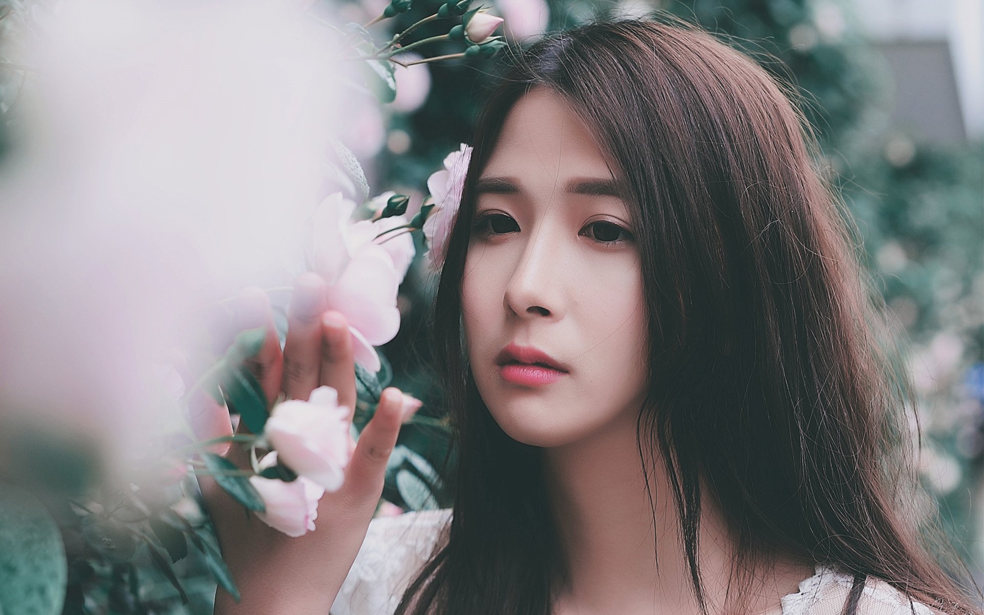 文艺古风,唯美,花丛