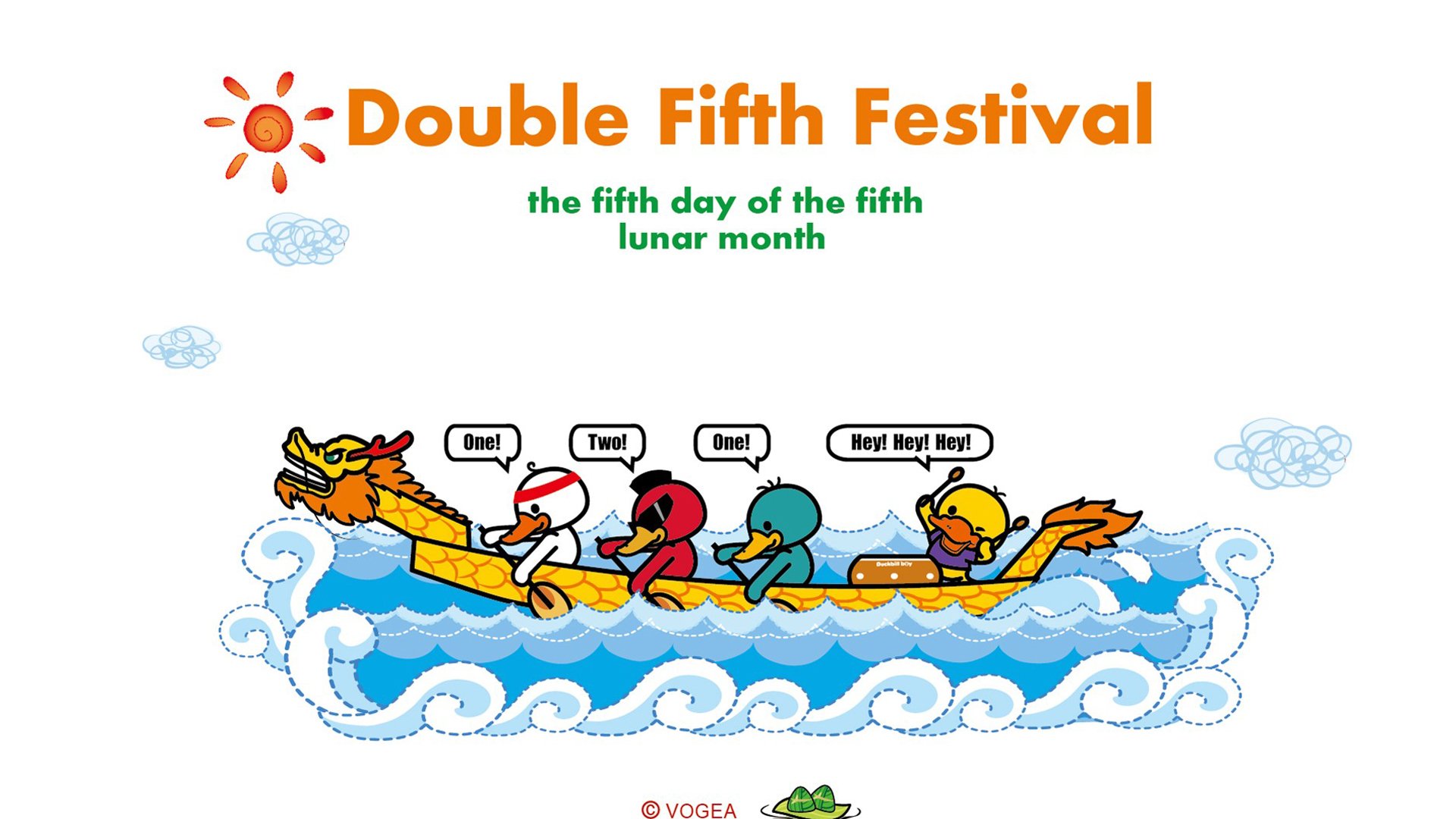 端午节,龙舟,鸭嘴兽男孩