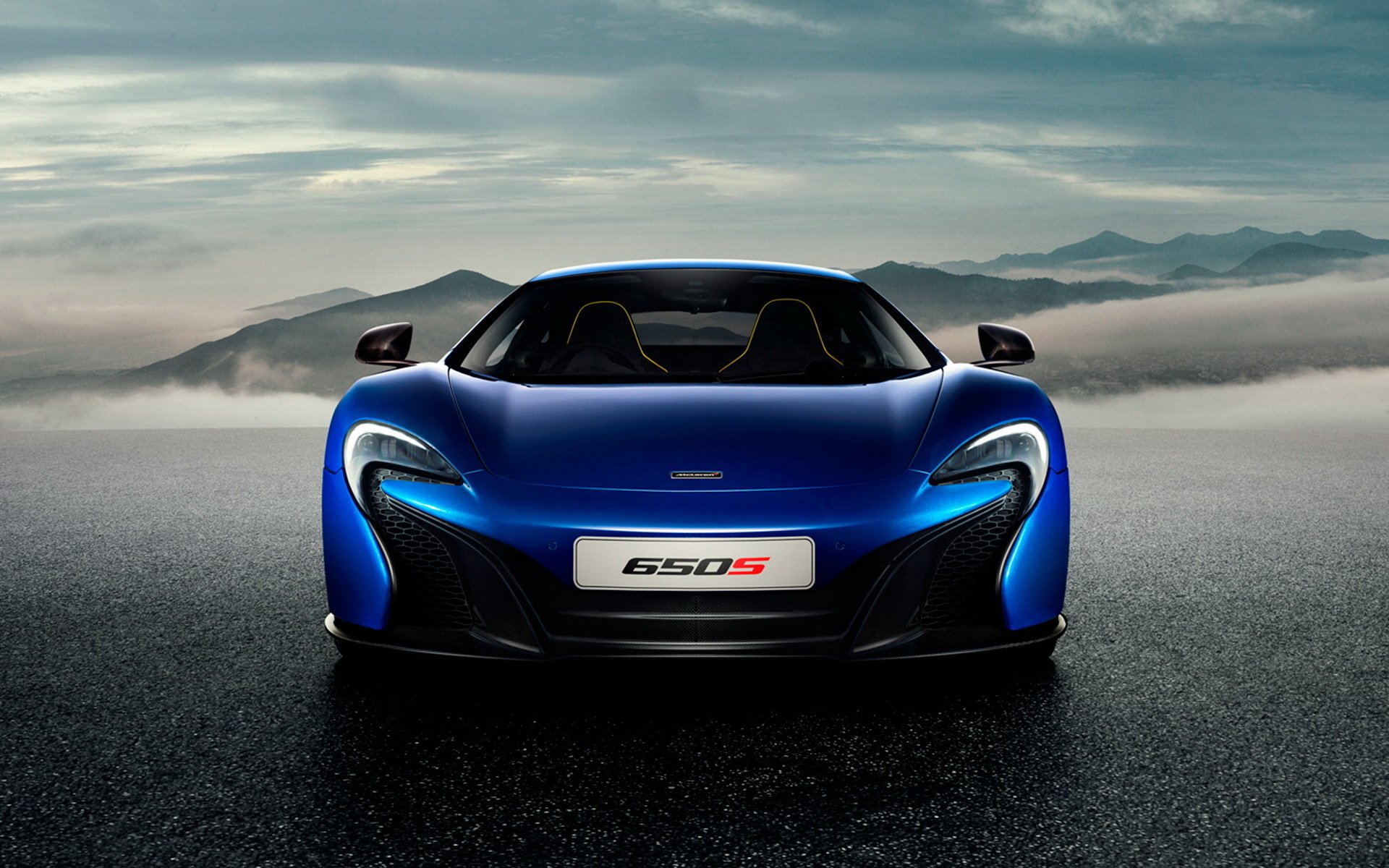 迈凯伦,650s,蓝色跑车