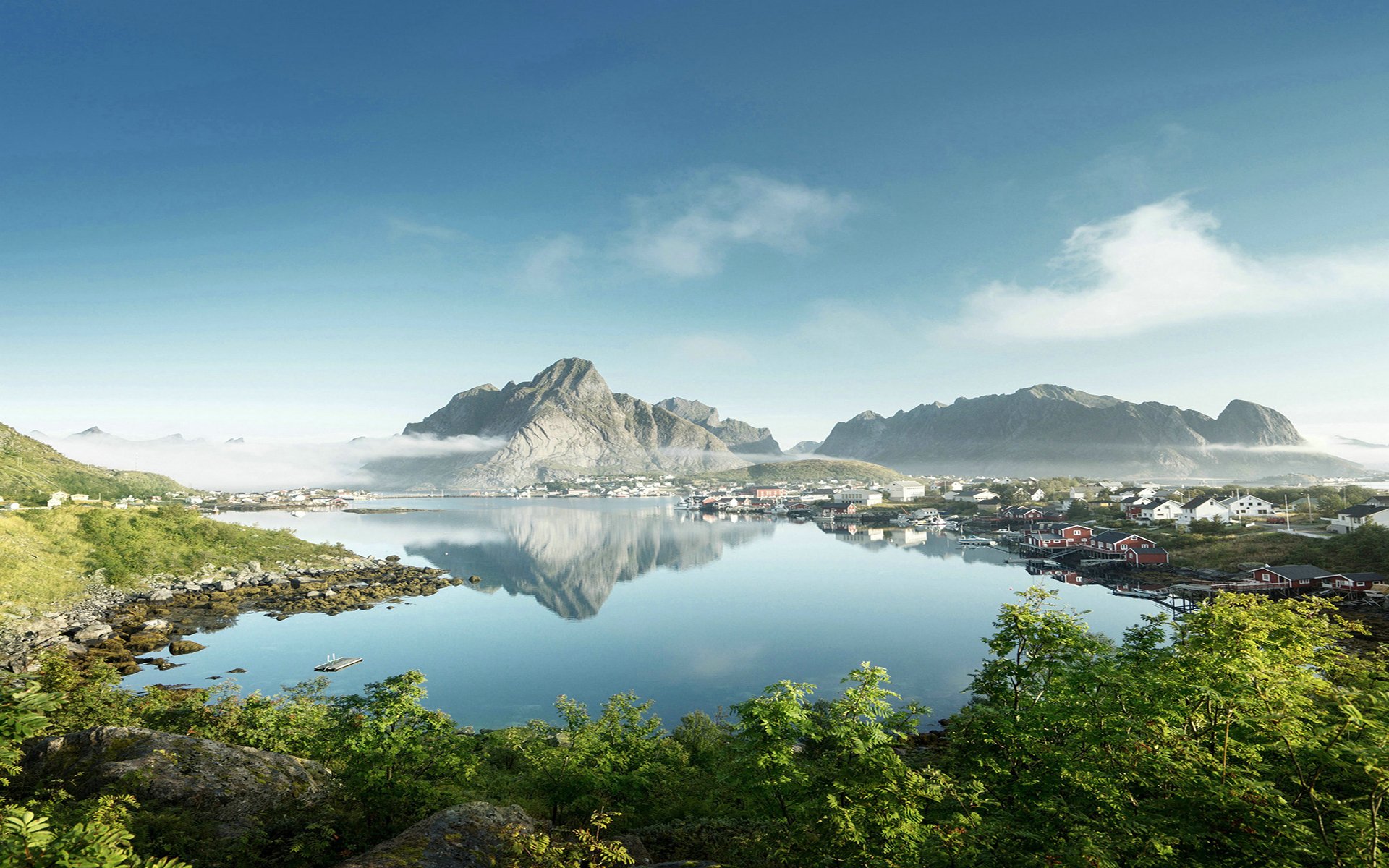 风景,湖泊,山川