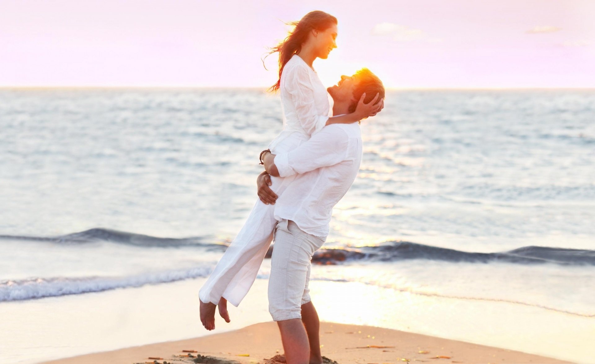 爱情,沙滩,情侣,唯美,温馨