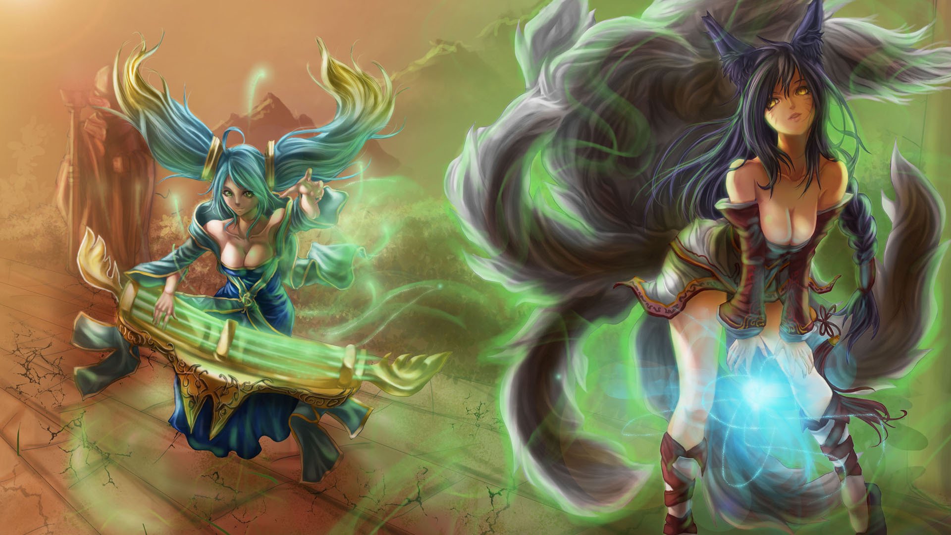 游戏,英雄联盟,LOL,琴瑟仙女,九尾妖狐