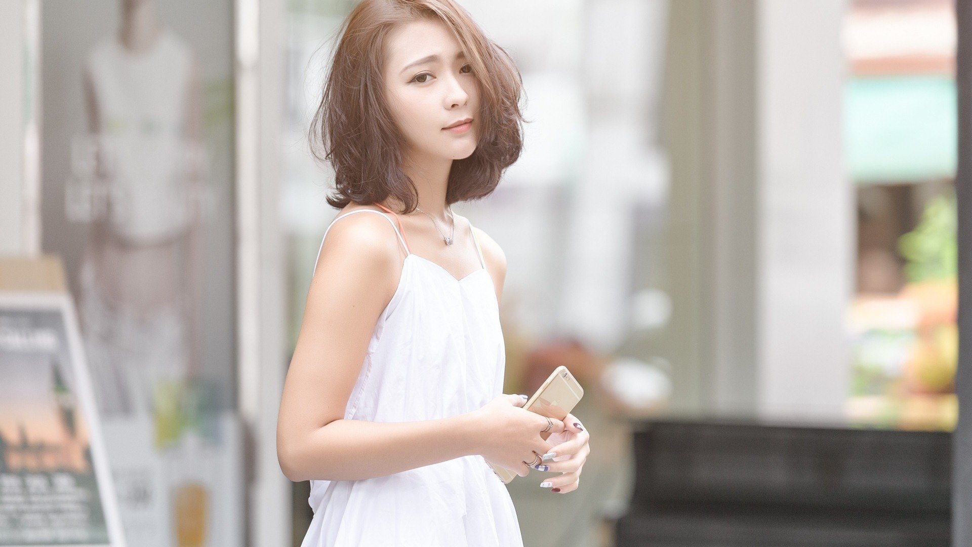 美女,清纯,连衣裙