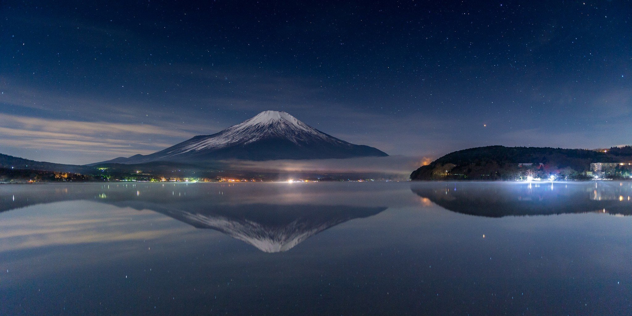 风景,富士山,日本