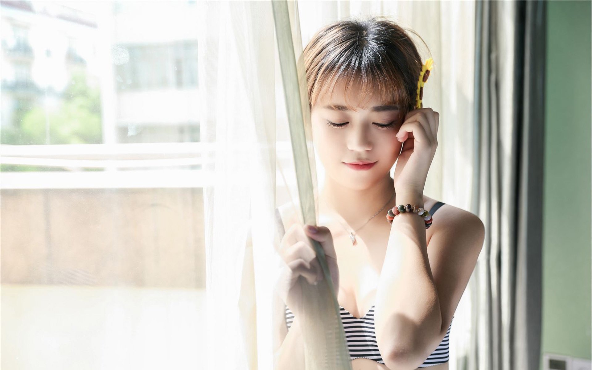 美女,性感,阳光