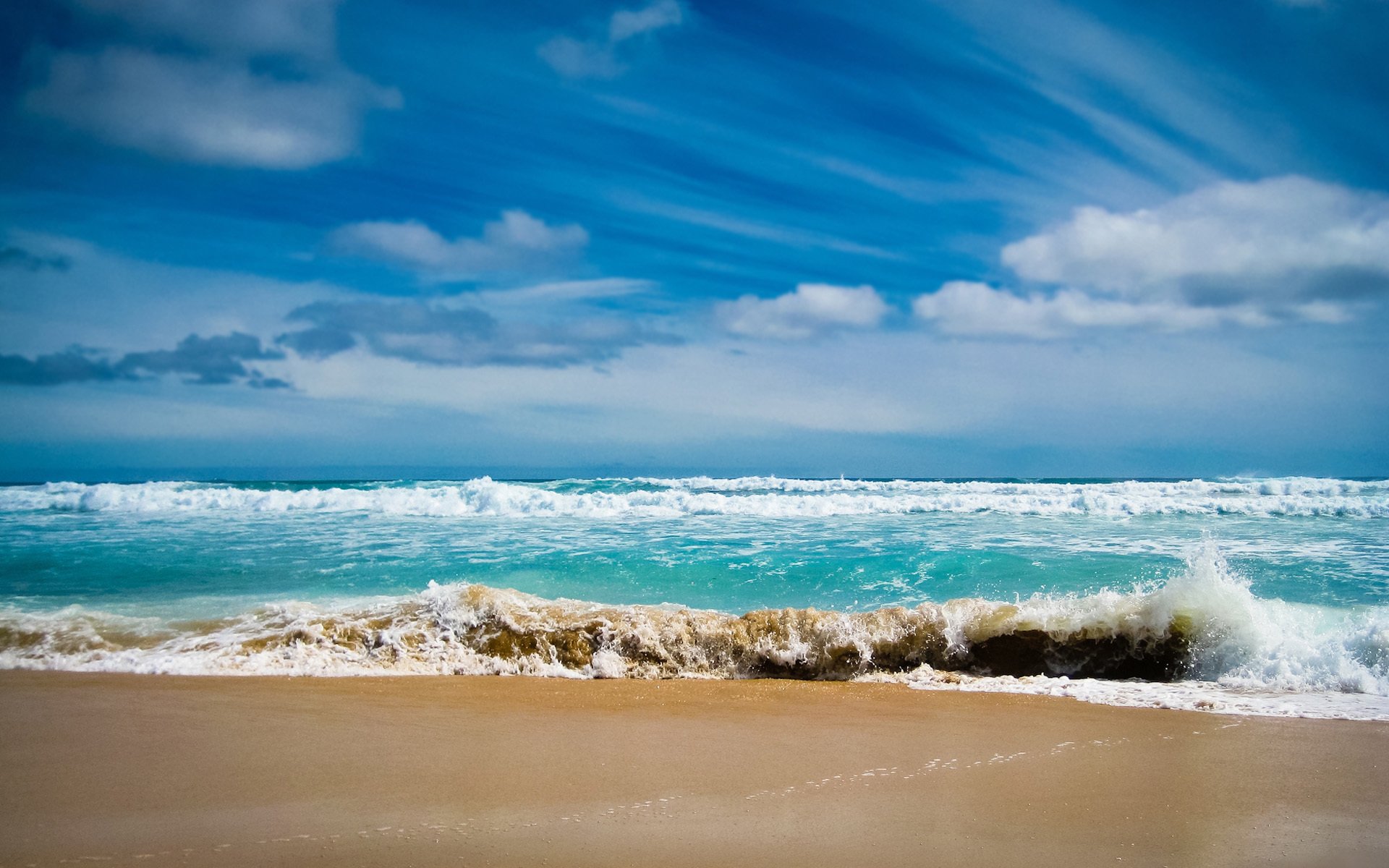 风景,大海,海滩,海浪