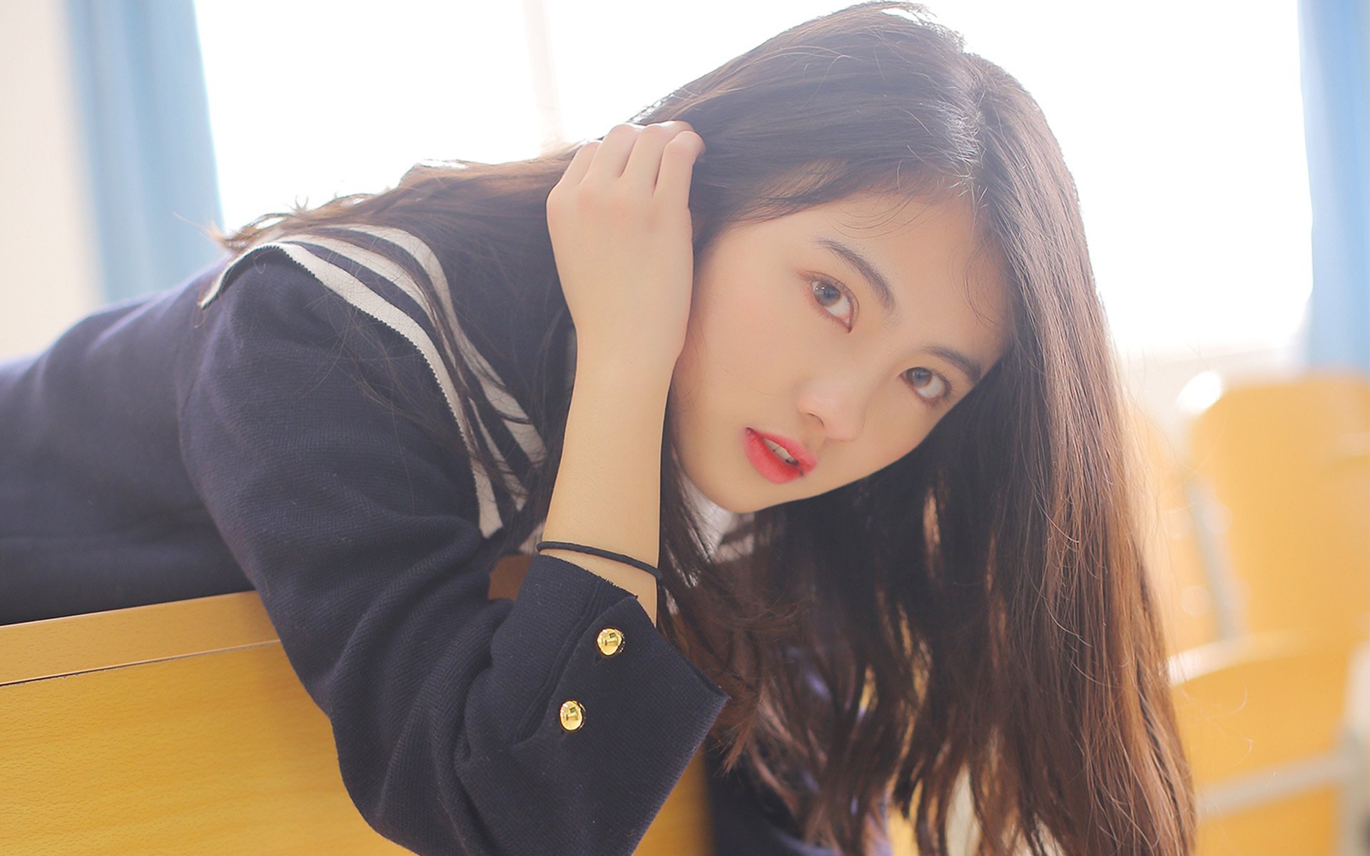 美女,清纯,学生装