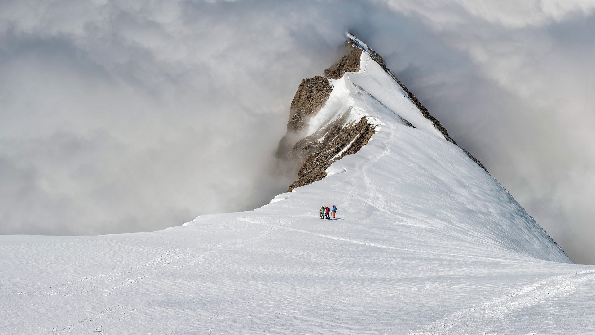 风景,阿尔卑斯山,登山