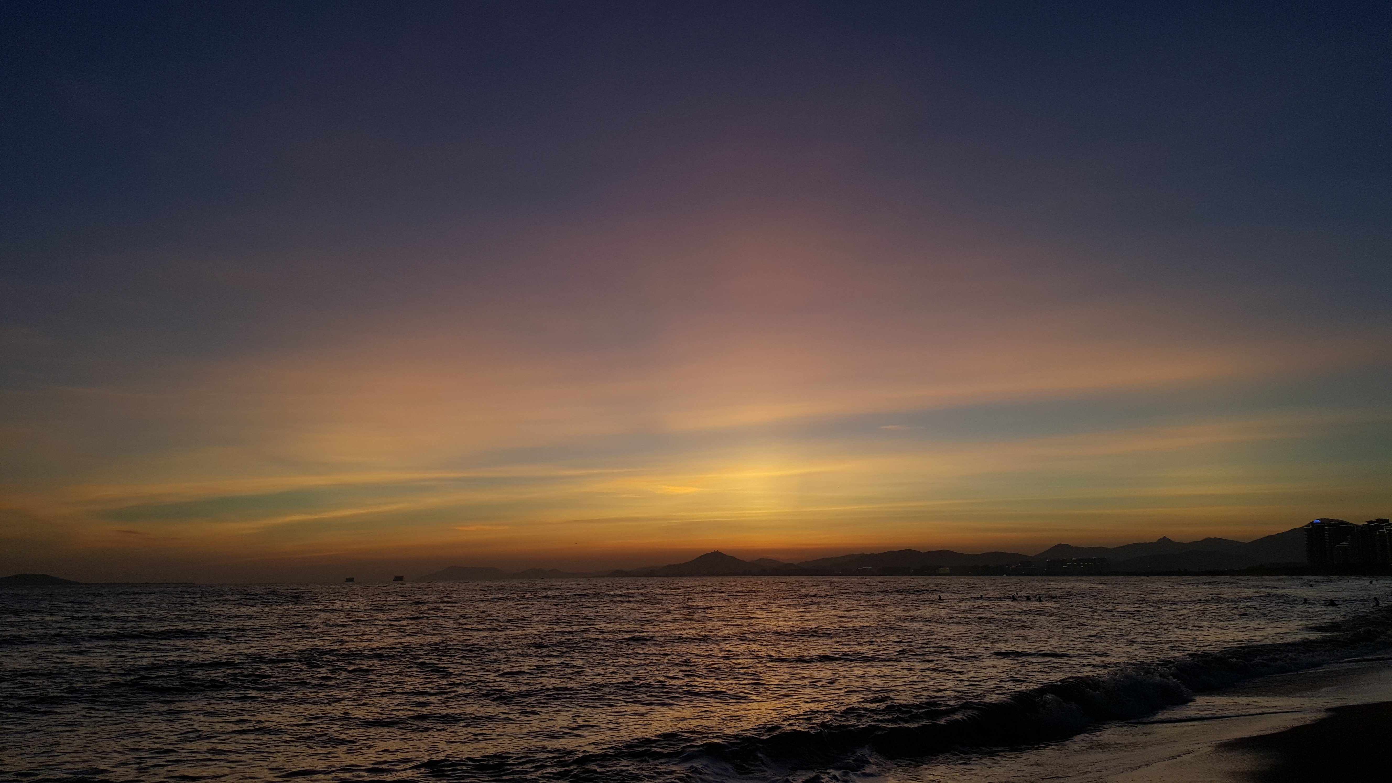 大海,三亚,黄昏,夕阳