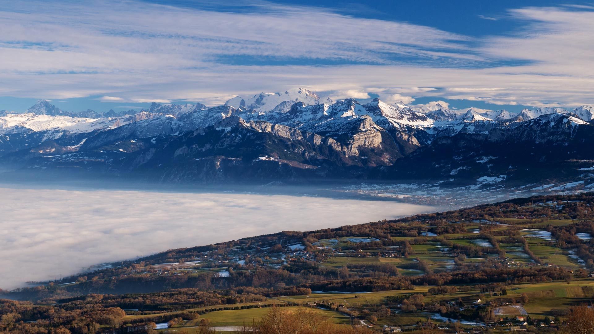 风景,山川,云海,雪山