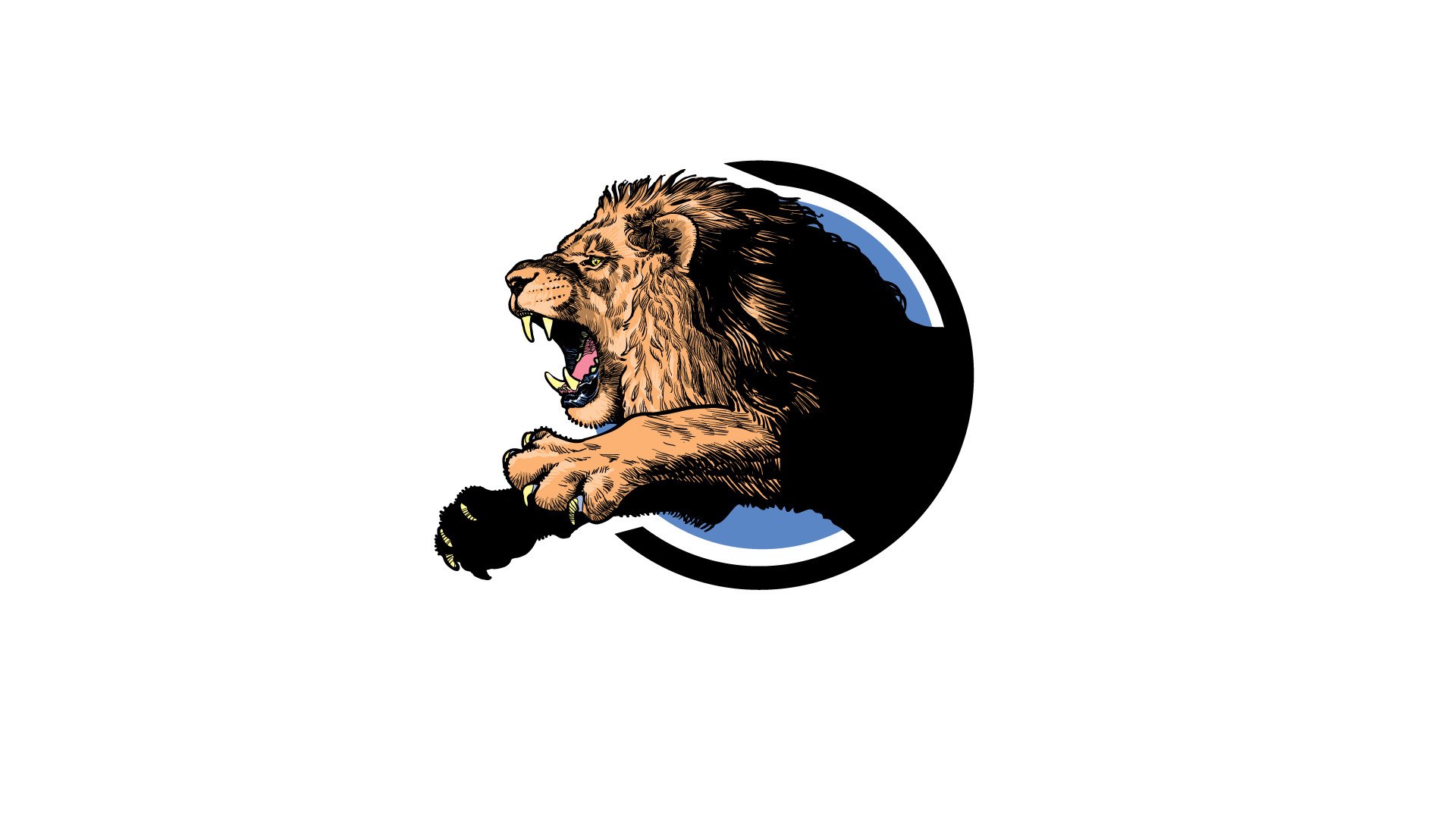 炫酷时尚,动物头像,狮子