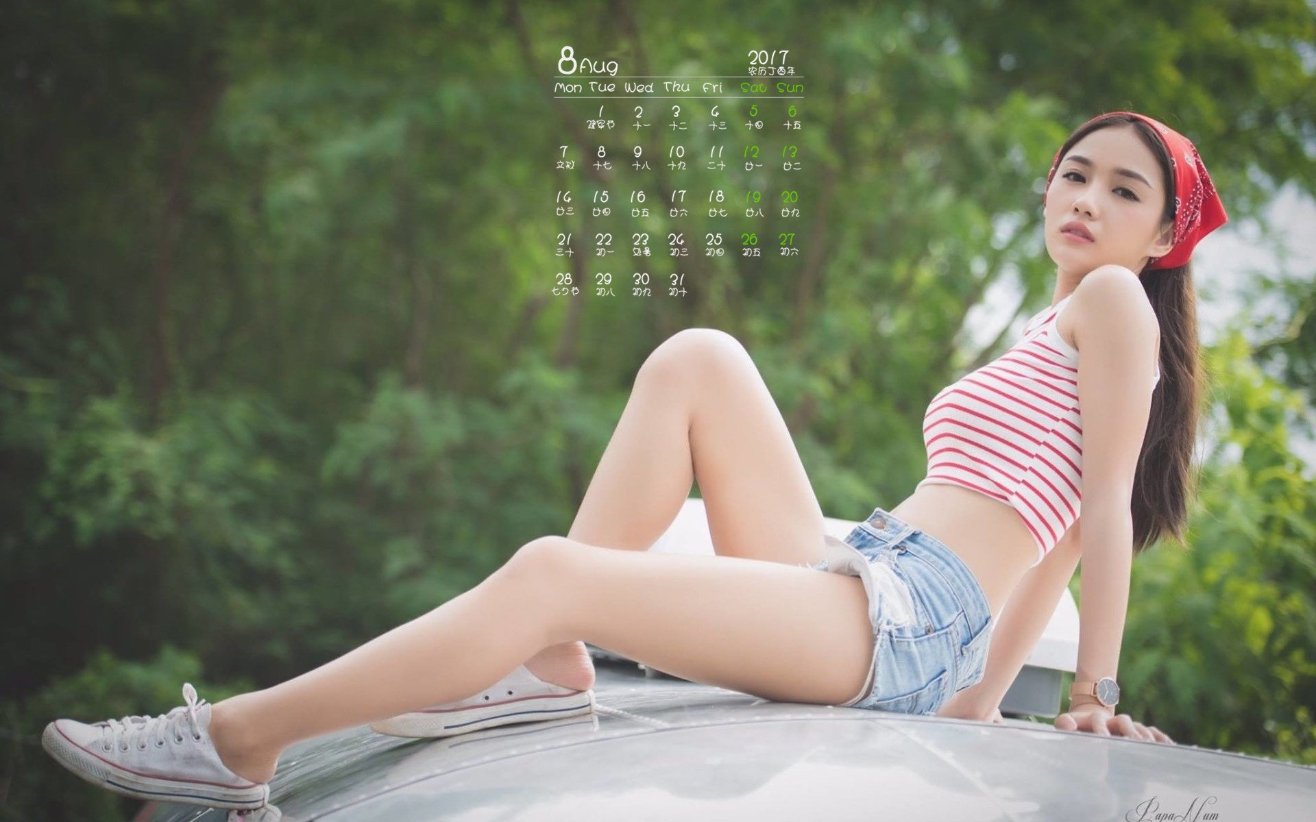 月历,2017年8月