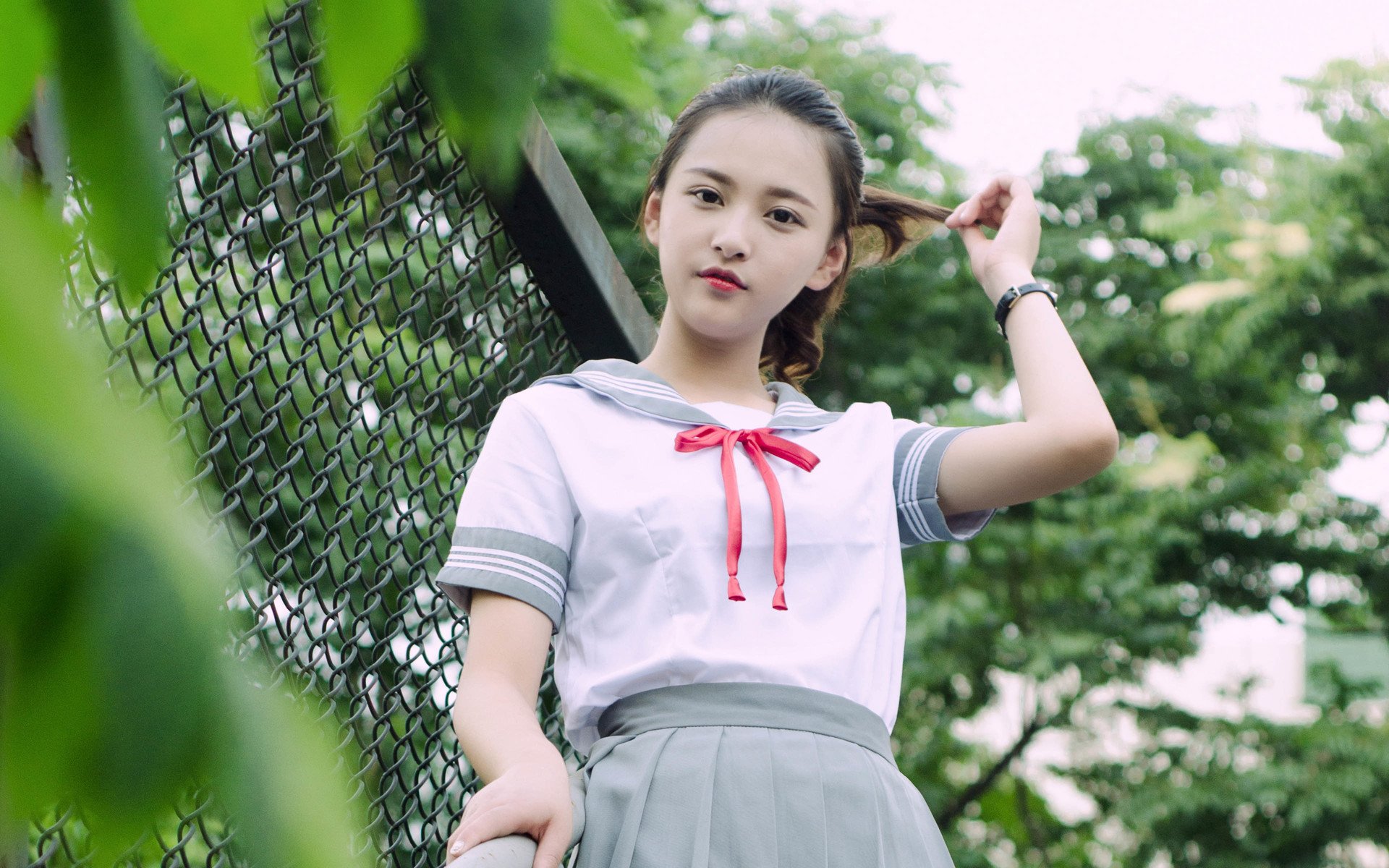 美女,清纯,小清新,制服,水手服