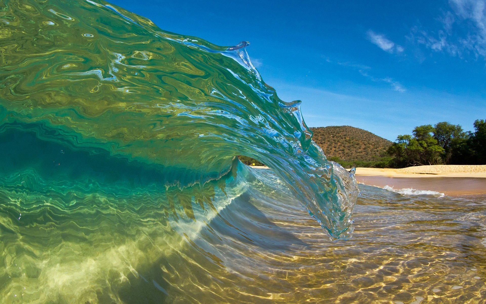 风景,海洋天堂,海浪,大海
