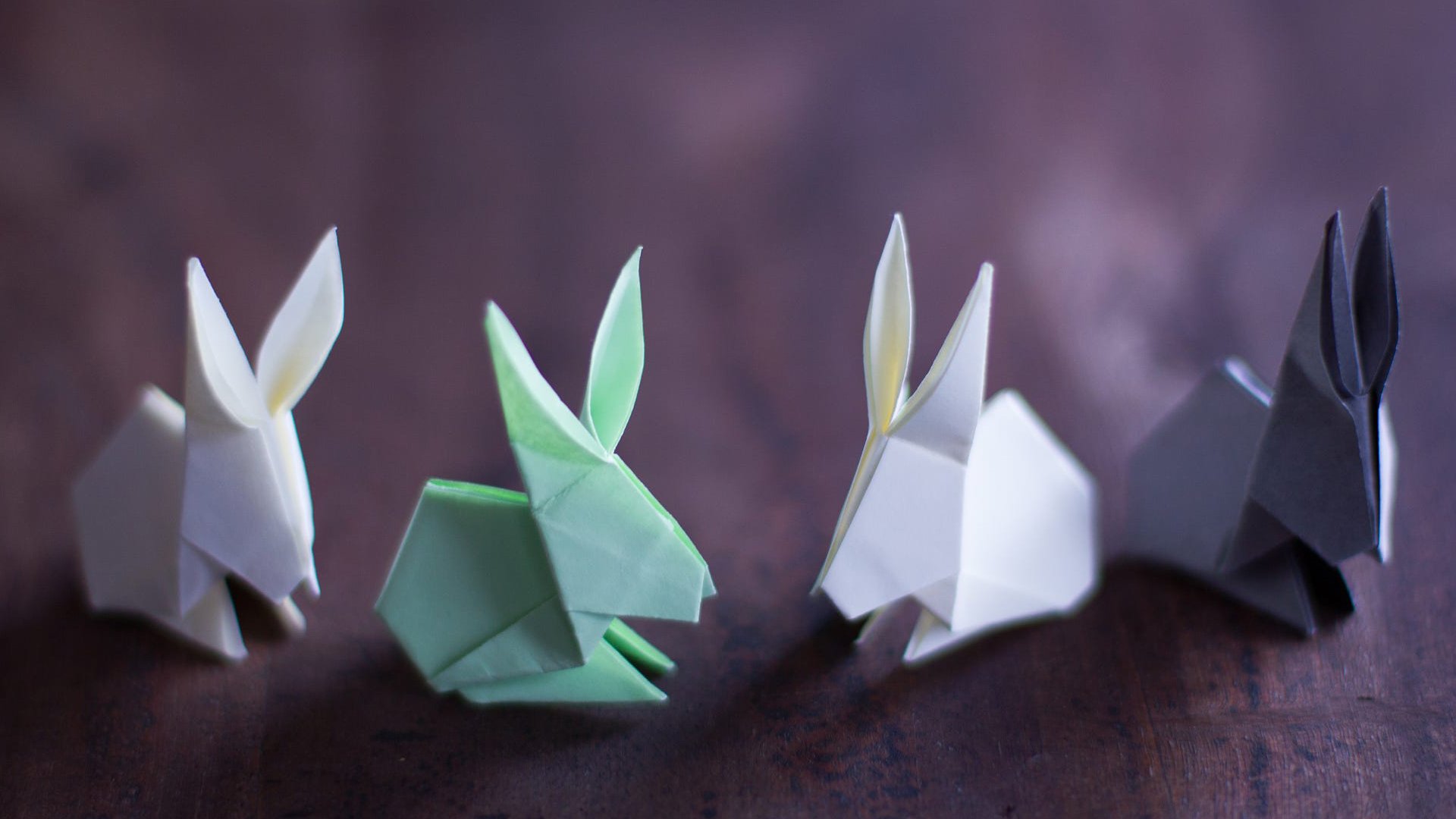 小清新,折纸,小兔子,舒缓压力