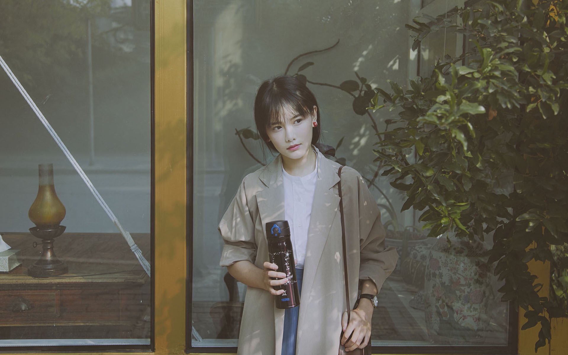 美女,文艺古风,阳光,治愈