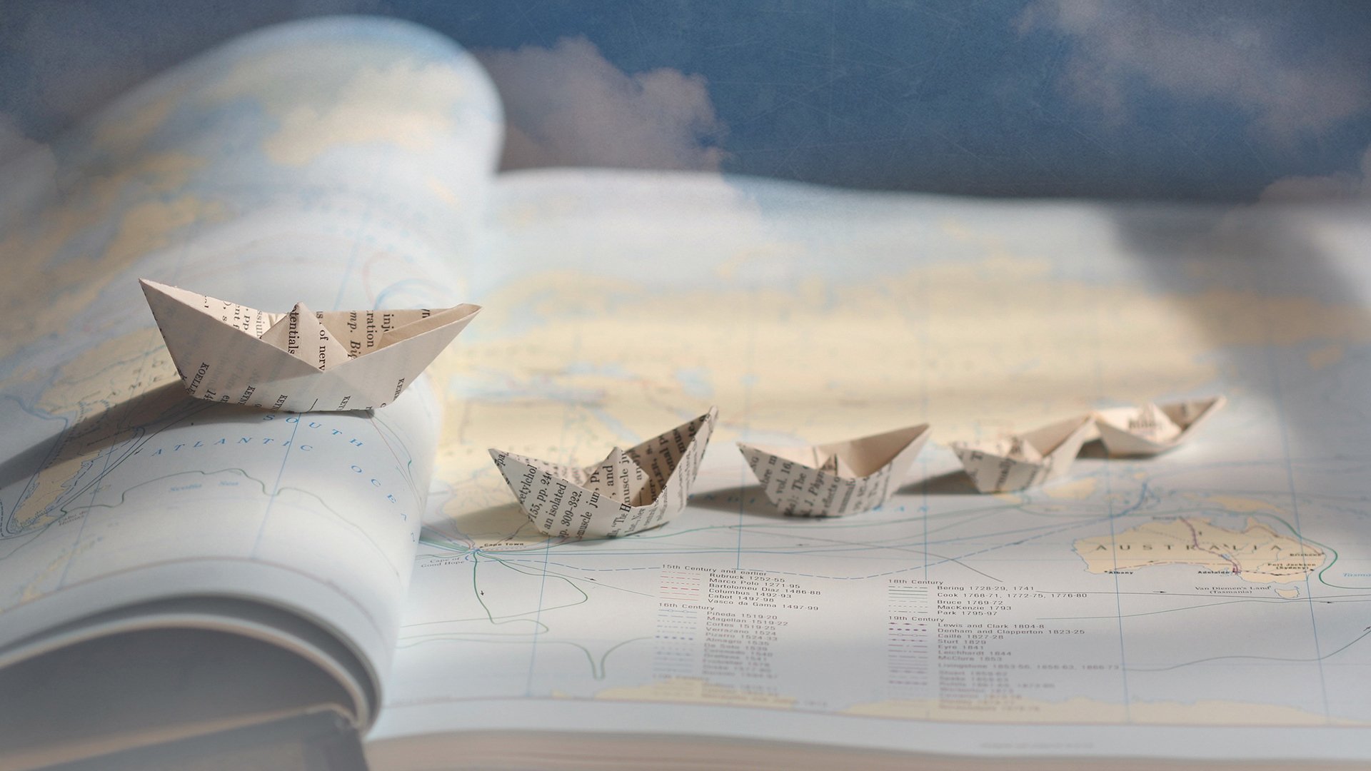 小清新,静物写真,折纸船