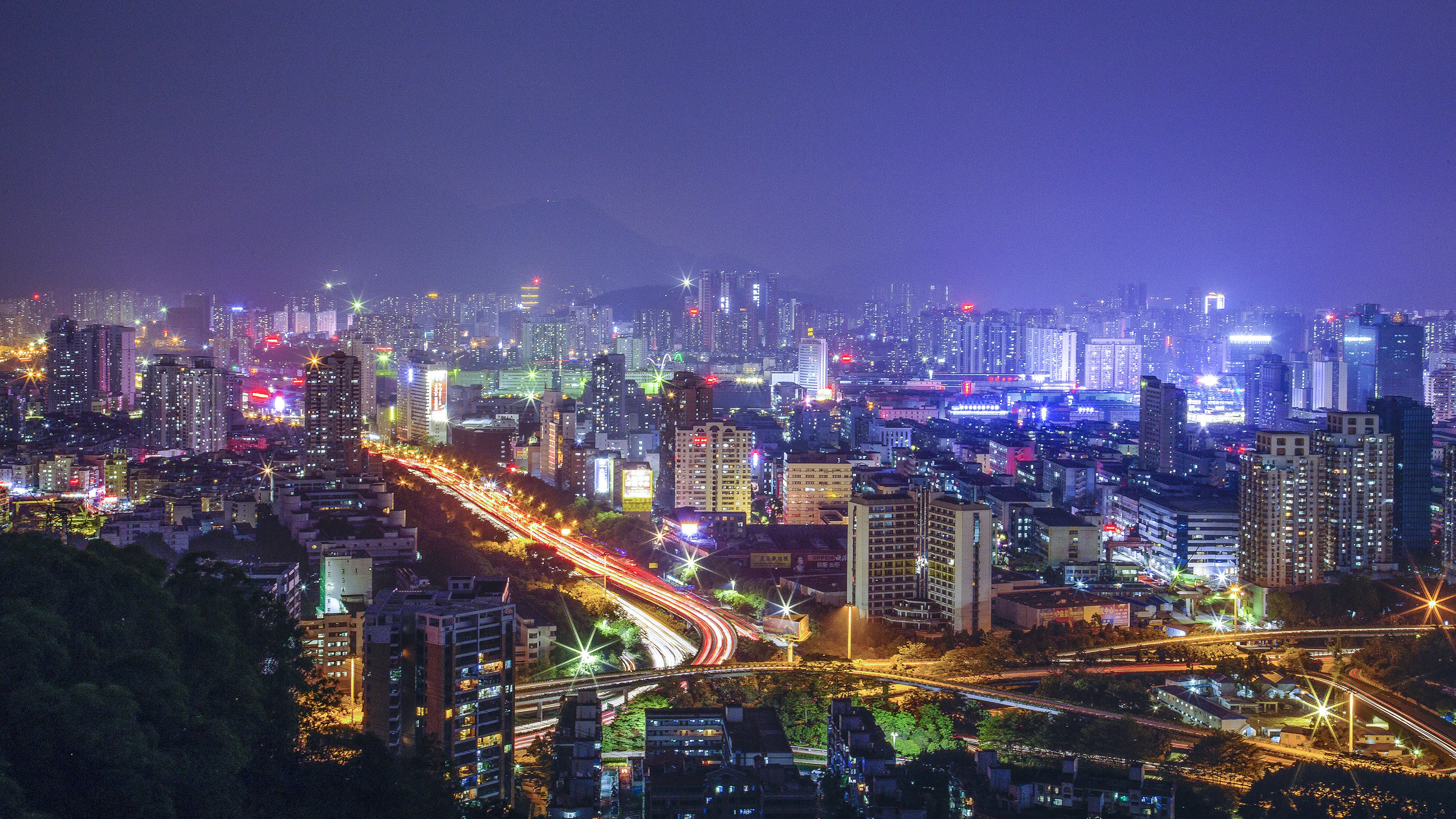 风景,城市夜景,广东,深圳,建筑