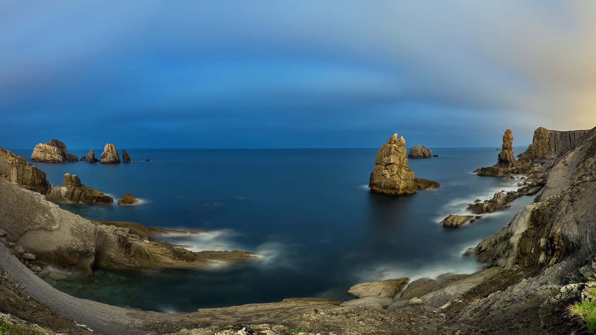 风景,自然风光,海湾,礁石