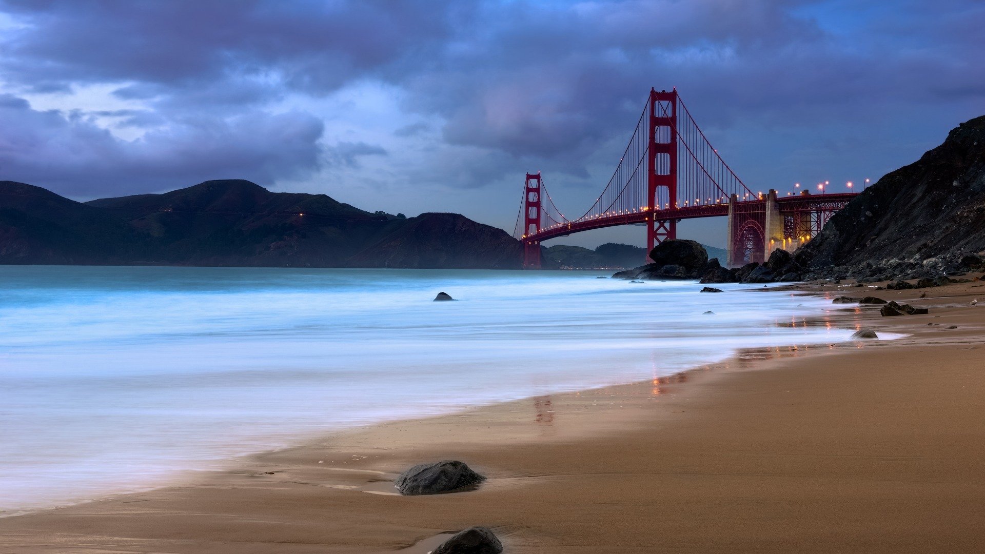 风景,建筑,大海,沙滩,桥梁,大桥,自然风光