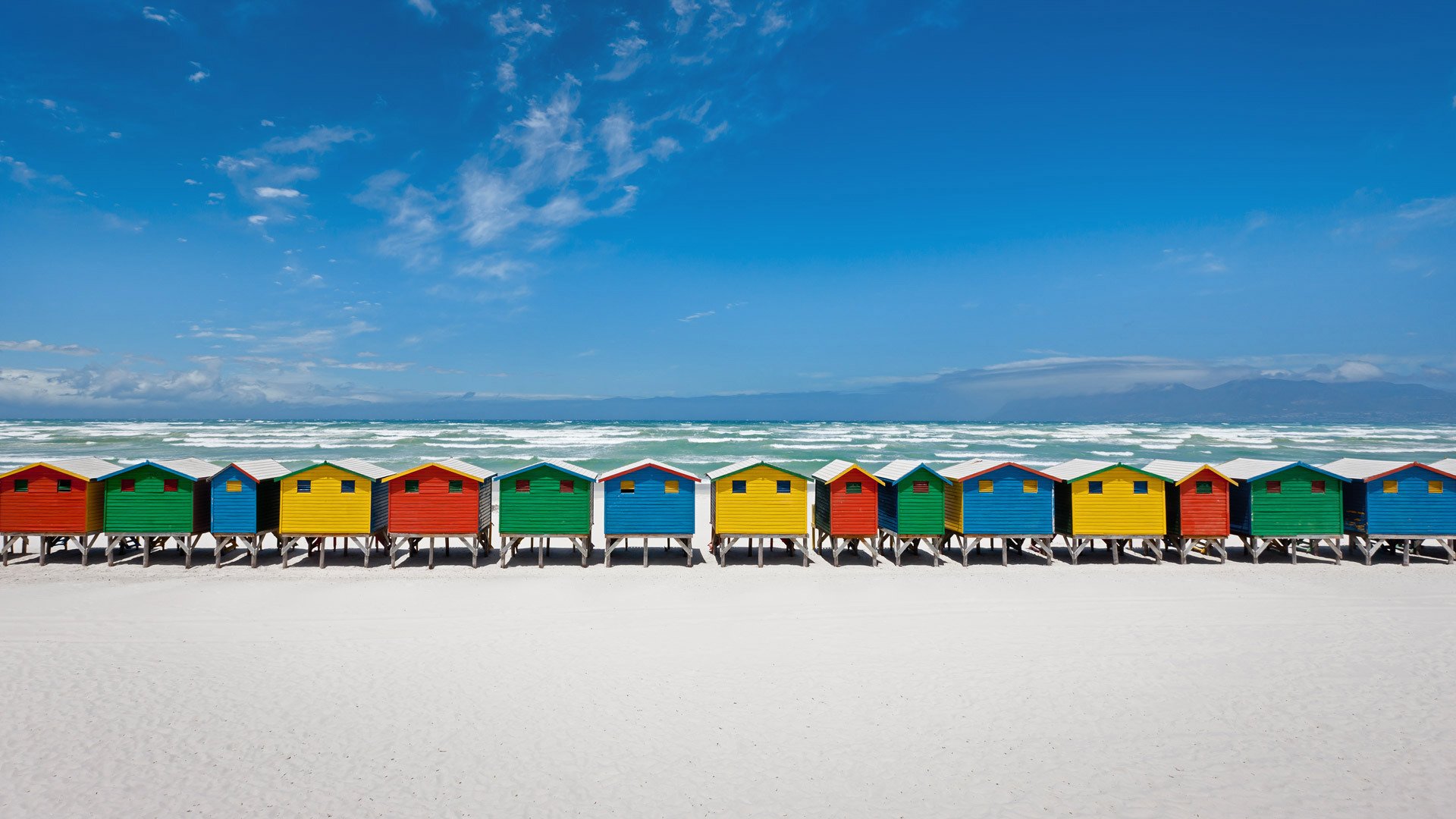 风景,海洋天堂,海滩,木屋