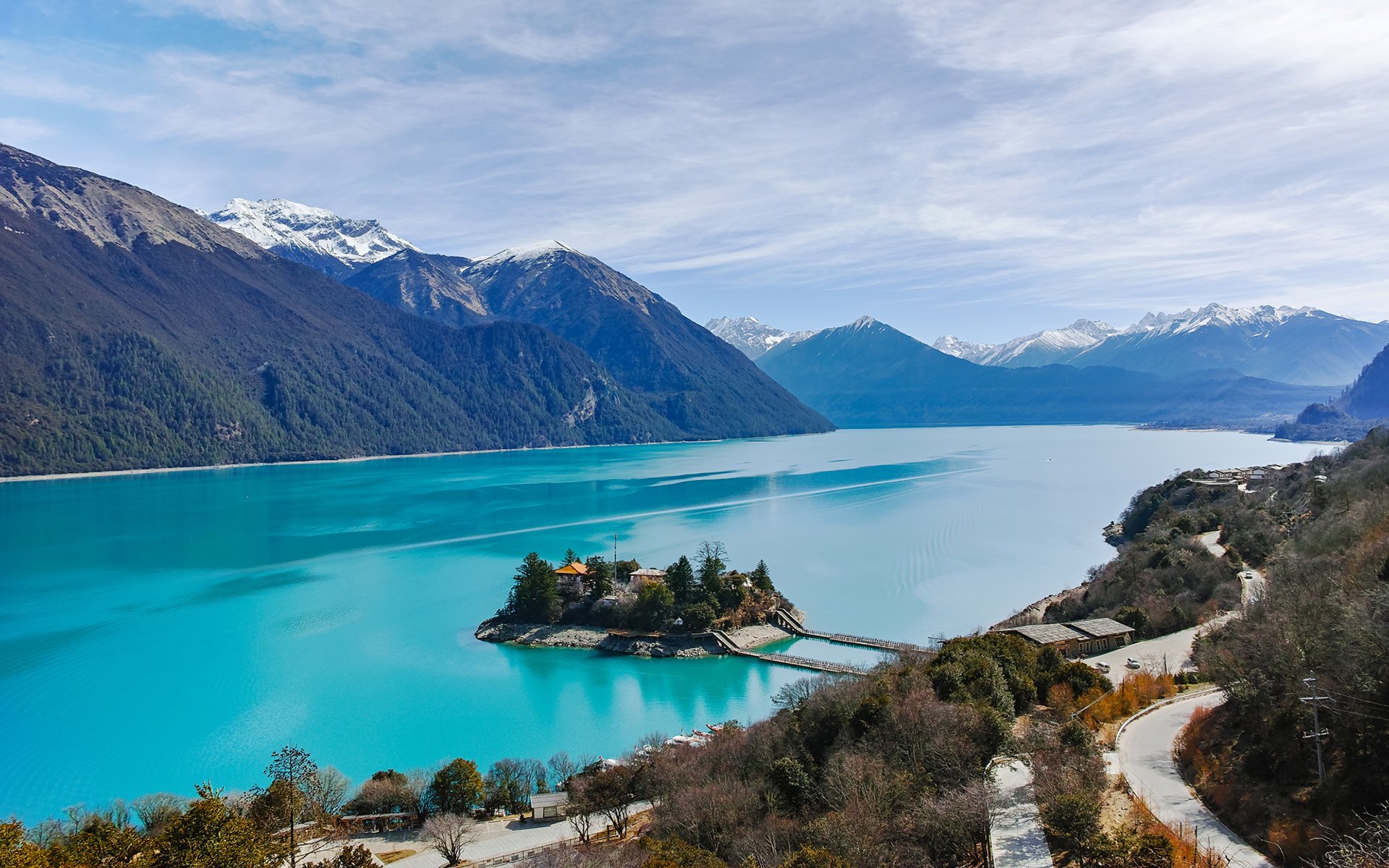 风景,自然风光,湖泊,岛屿,森林