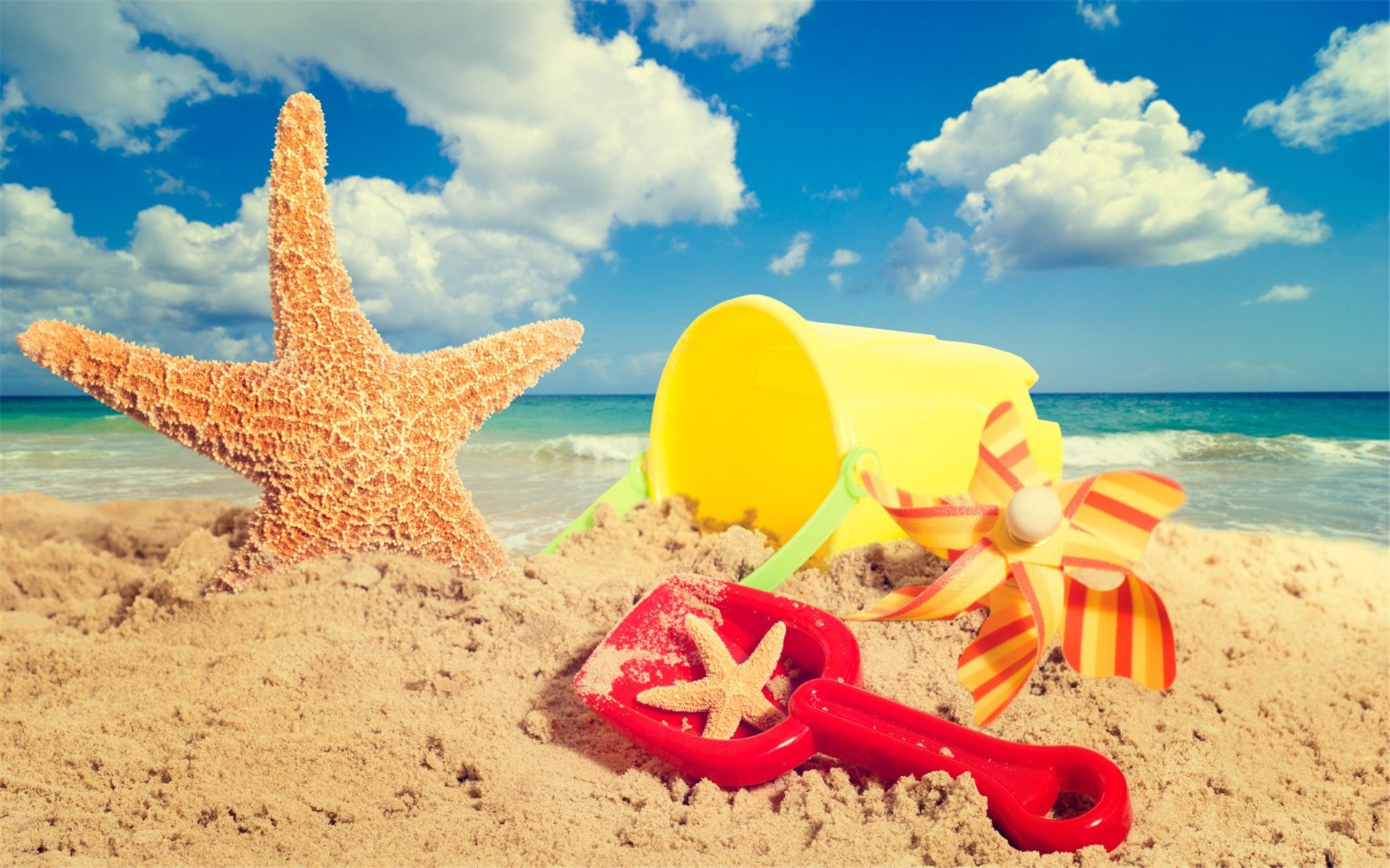 小清新,静物写真,沙滩,玩具